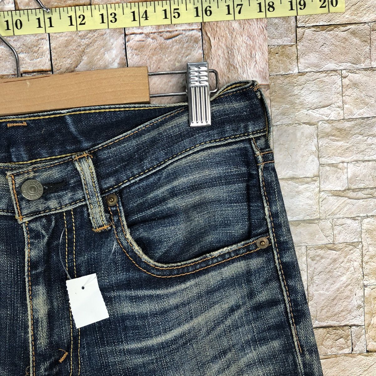 Levi's 707 Levis Blue vintage ripped Distressed Denim Pants #A588 Size US 29 - 9 Thumbnail