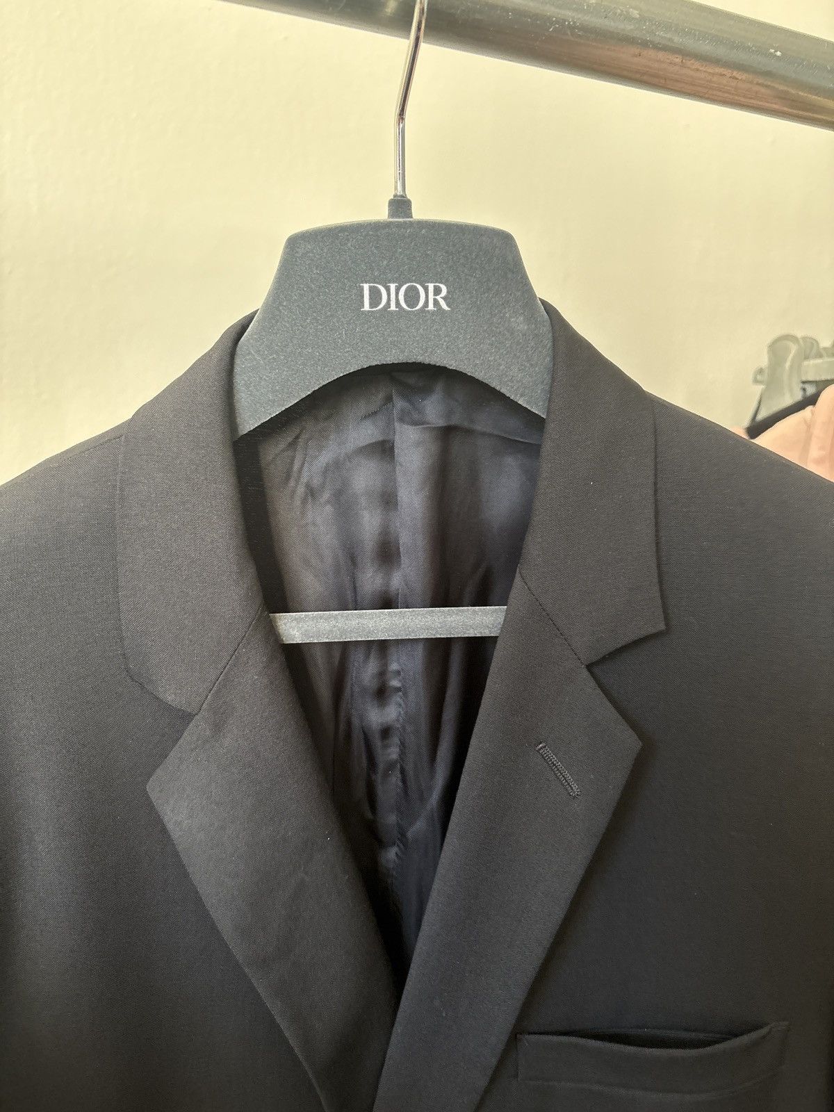 Dior Hedi Slimane Dior Homme Black Blazer Size 54R - 8 Thumbnail