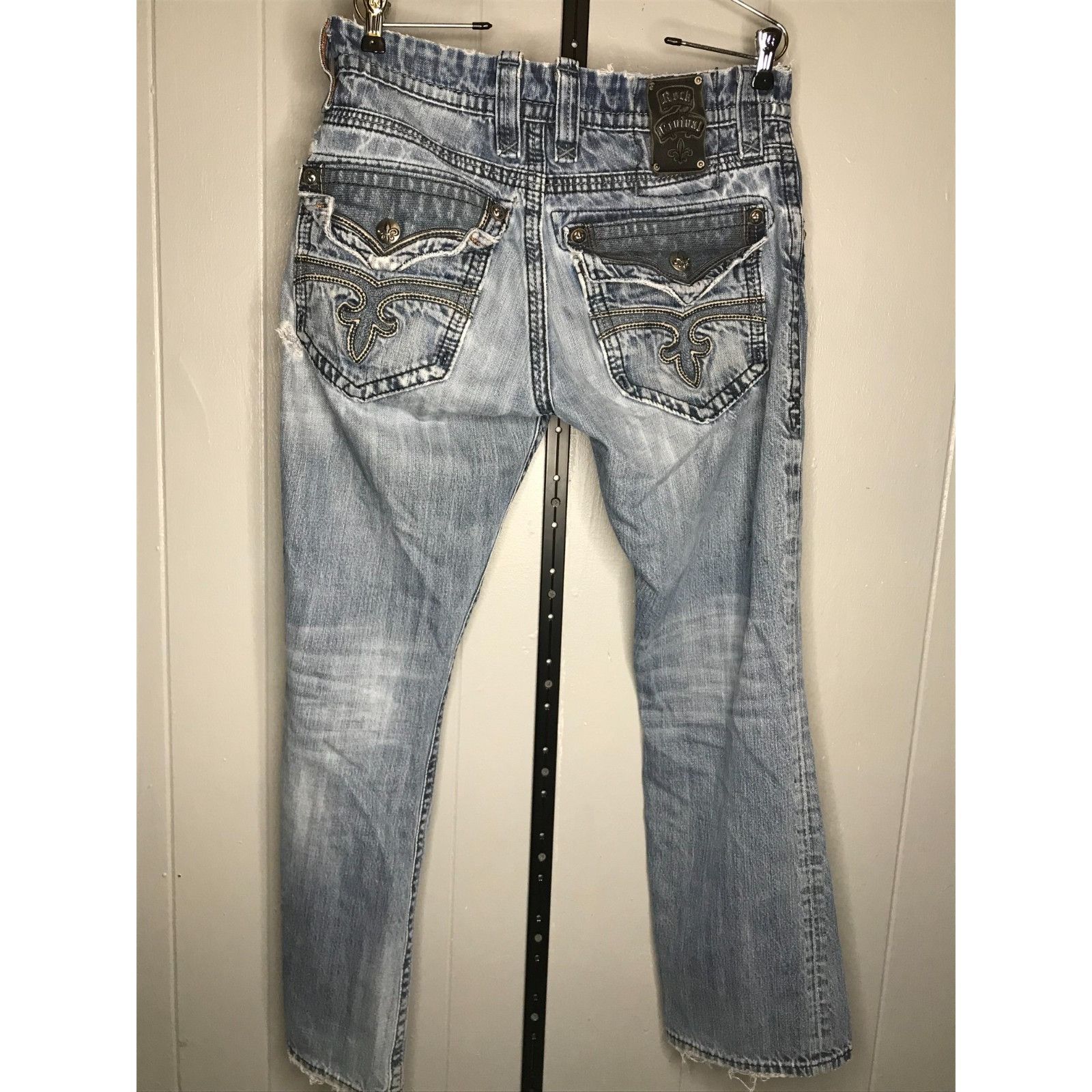 Rock Revival Rock Revival Jeans Men's 32X31 Bootcut Distressed Embroidere Size US 32 / EU 48 - 1 Thumbnail