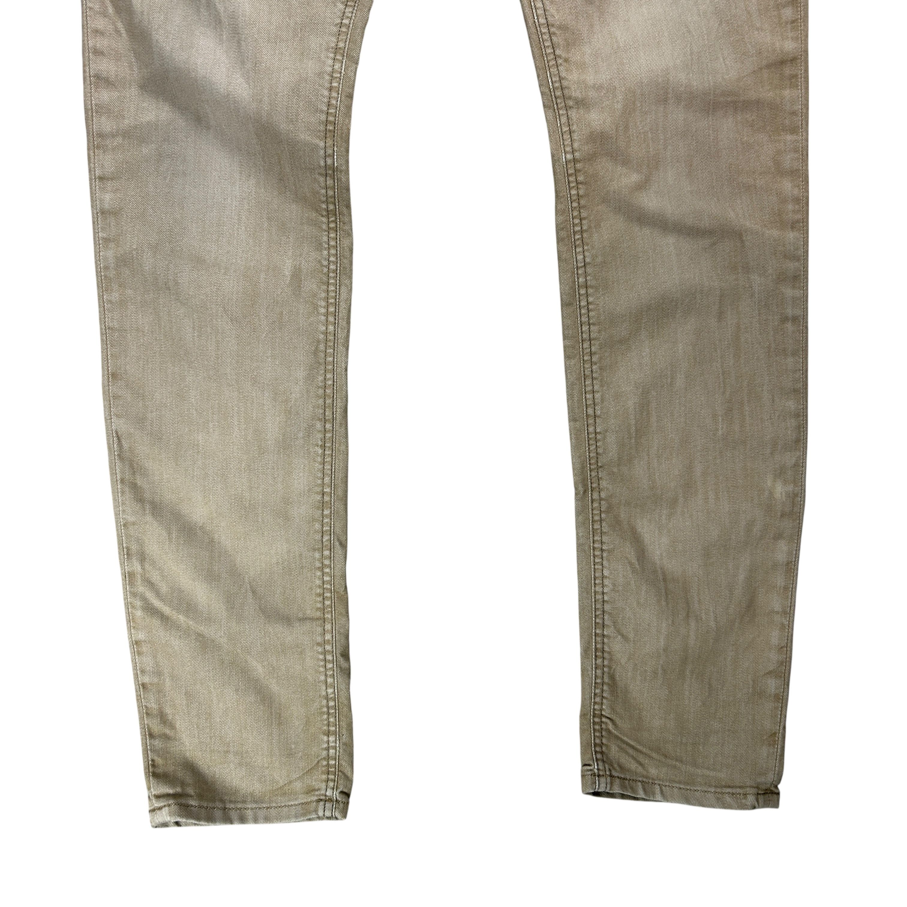 Diesel Diesel Sleenker Slim Skinny Stretch Beige Denim Jeans 32 Size US 32 / EU 48 - 8 Thumbnail