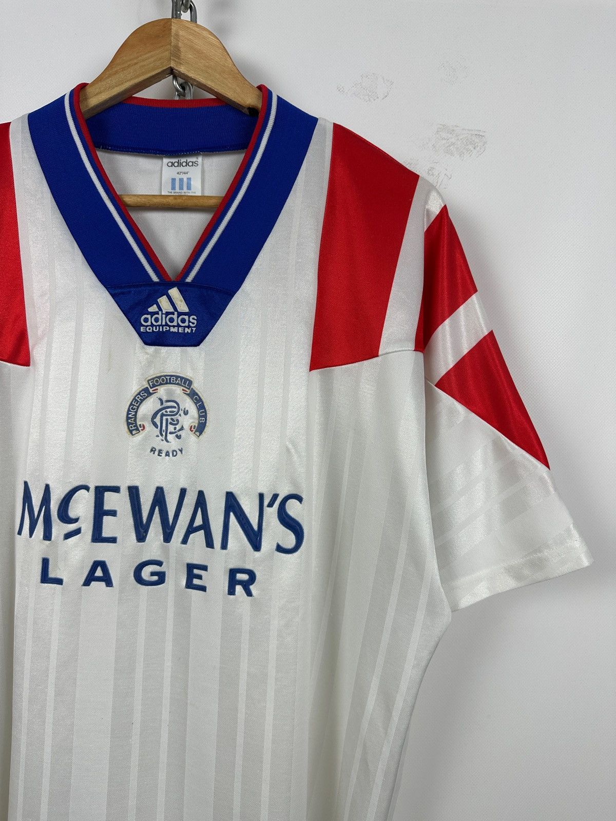 Adidas Vintage 1992/93 Adidas Glasgow Rangers Away Jersey Size US L / EU 52-54 / 3 - 4 Thumbnail