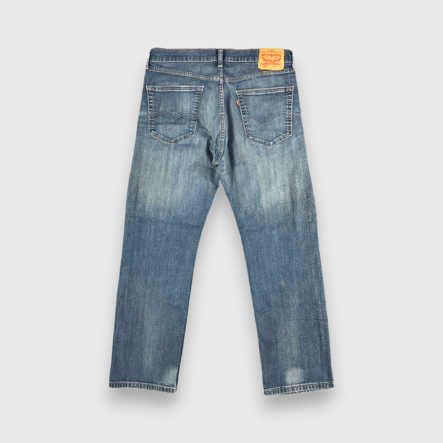 Levi's Vintage Blue Wash Levis 505 Jeans-J2153 Size US 35 - 2 Thumbnail