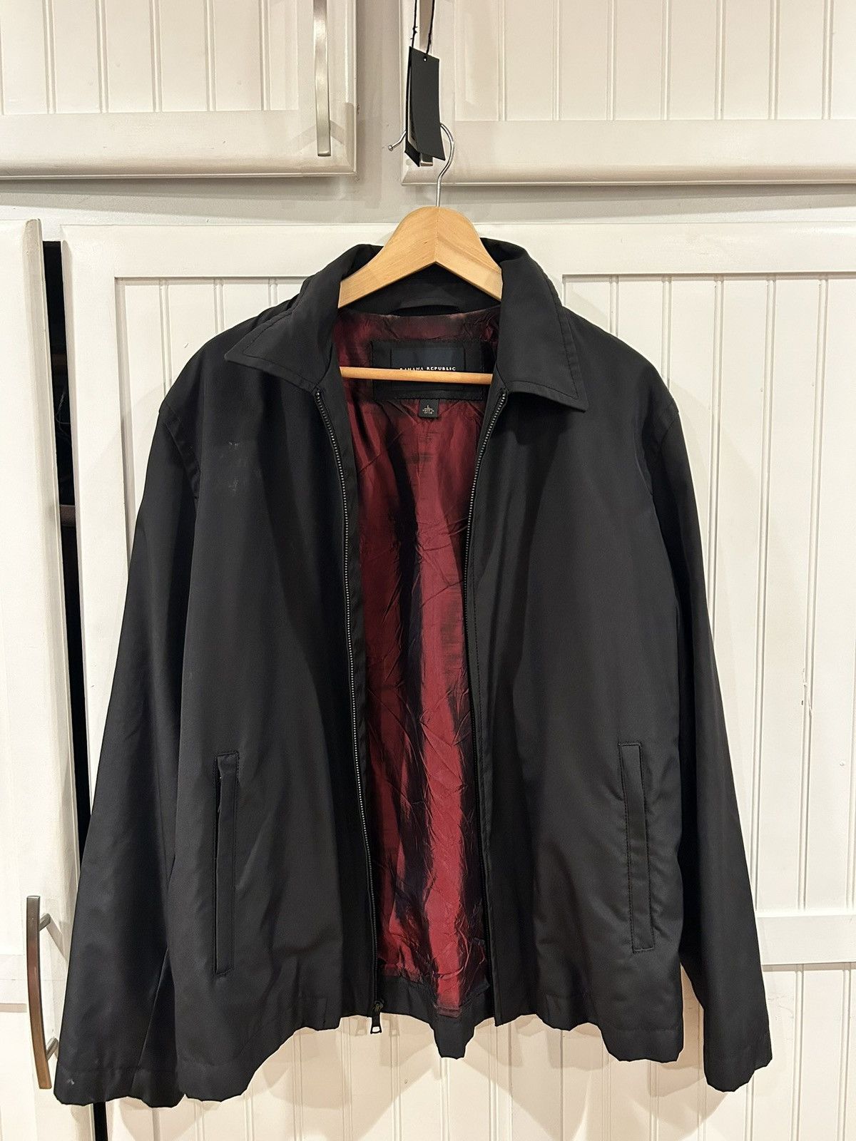 Banana Republic Banana Republic Black Zip Jacket Lightweight Coat Size L Size US L / EU 52-54 / 3 - 1 Thumbnail