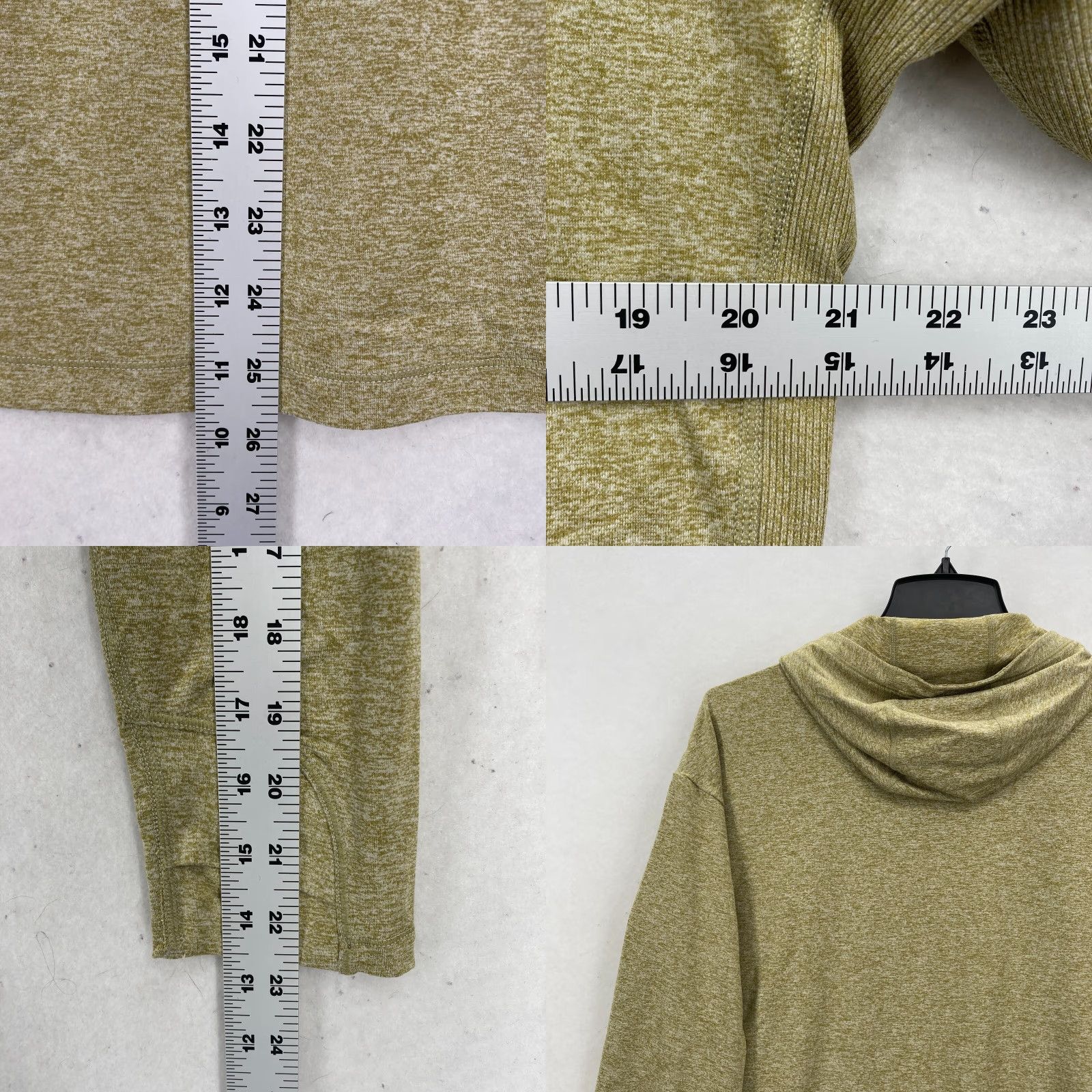 Athleta Athleta Uptempo Hoodie Sweatshirt Medium Green Stretch Lightweight Preppy Gym Womens Size M / US 6-8 / IT 42-44 - 8 Thumbnail