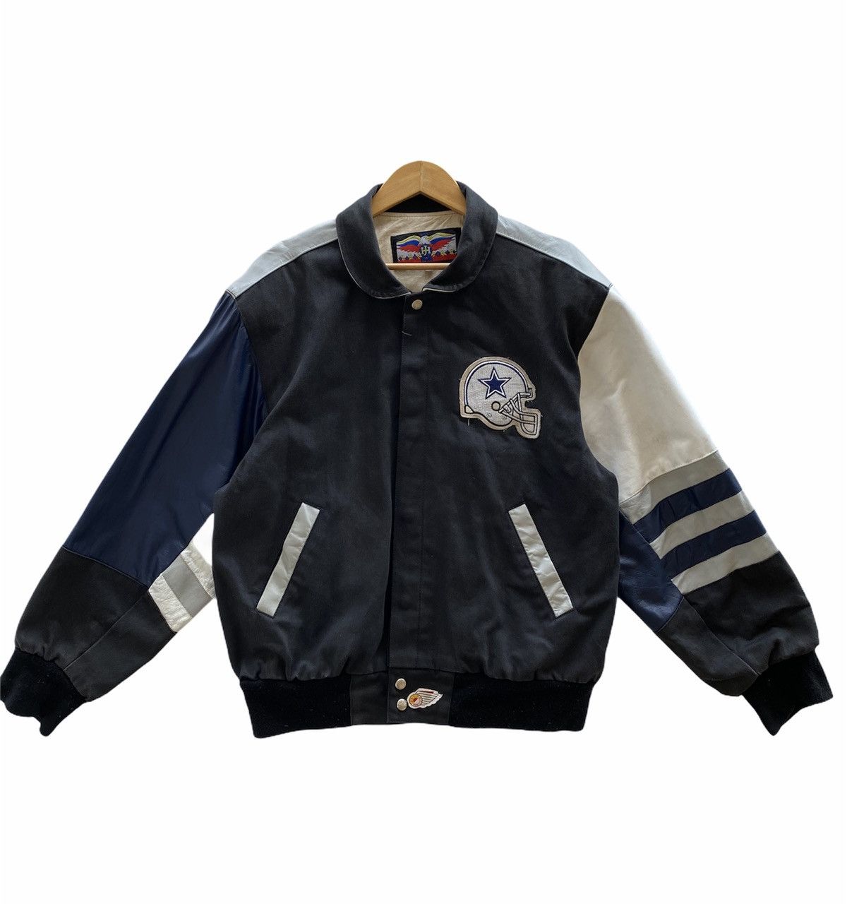 Jeff Hamilton Rare Dallas Cowboys Denim Leather Jeff Hamilton Jacket Size US M / EU 48-50 / 2 - 3 Thumbnail