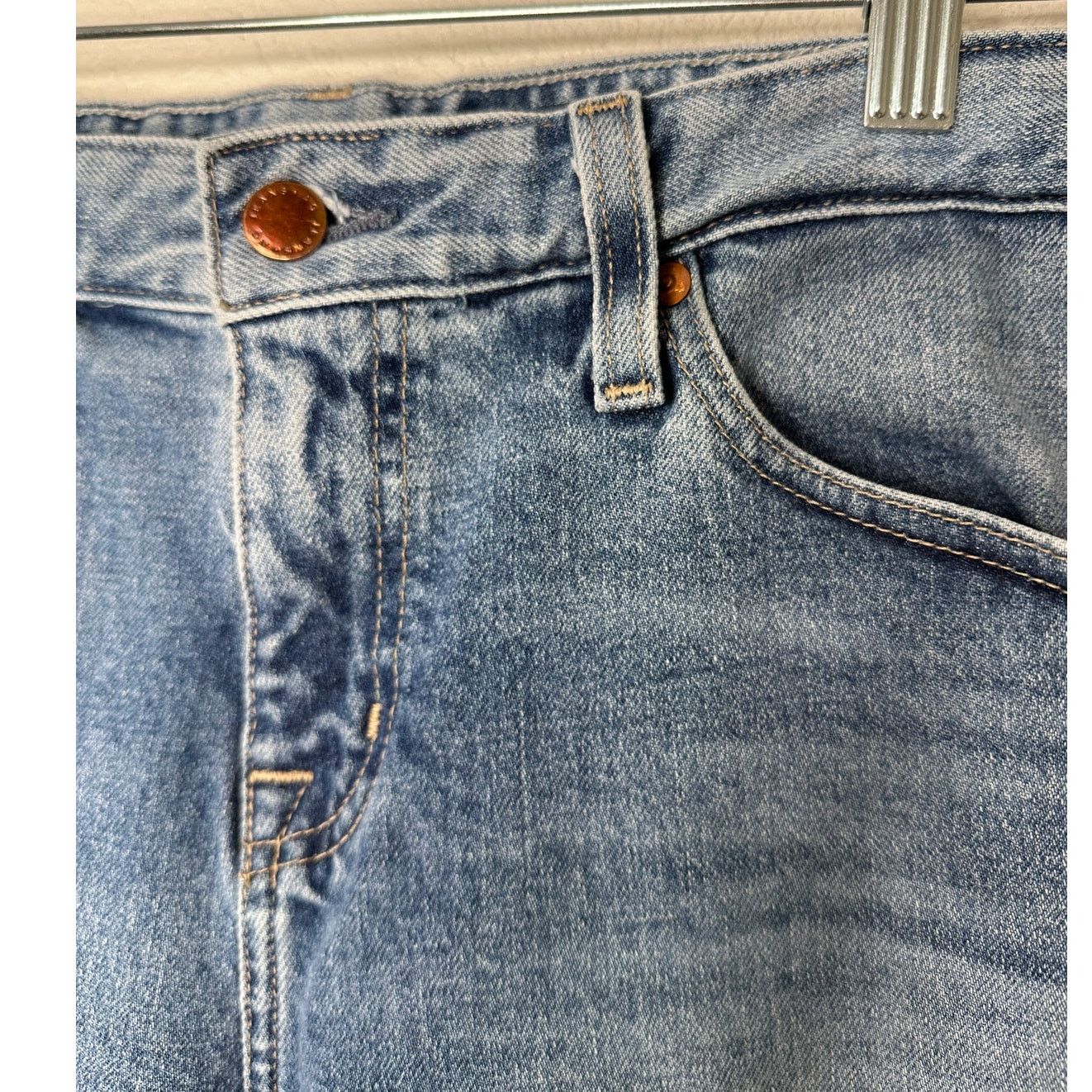 AG Adriano Goldschmied Adriano Goldschmied Ex-Boyfriend Raw Hem Medium Wash Jeans Size 28" / US 6 / IT 42 - 4 Thumbnail