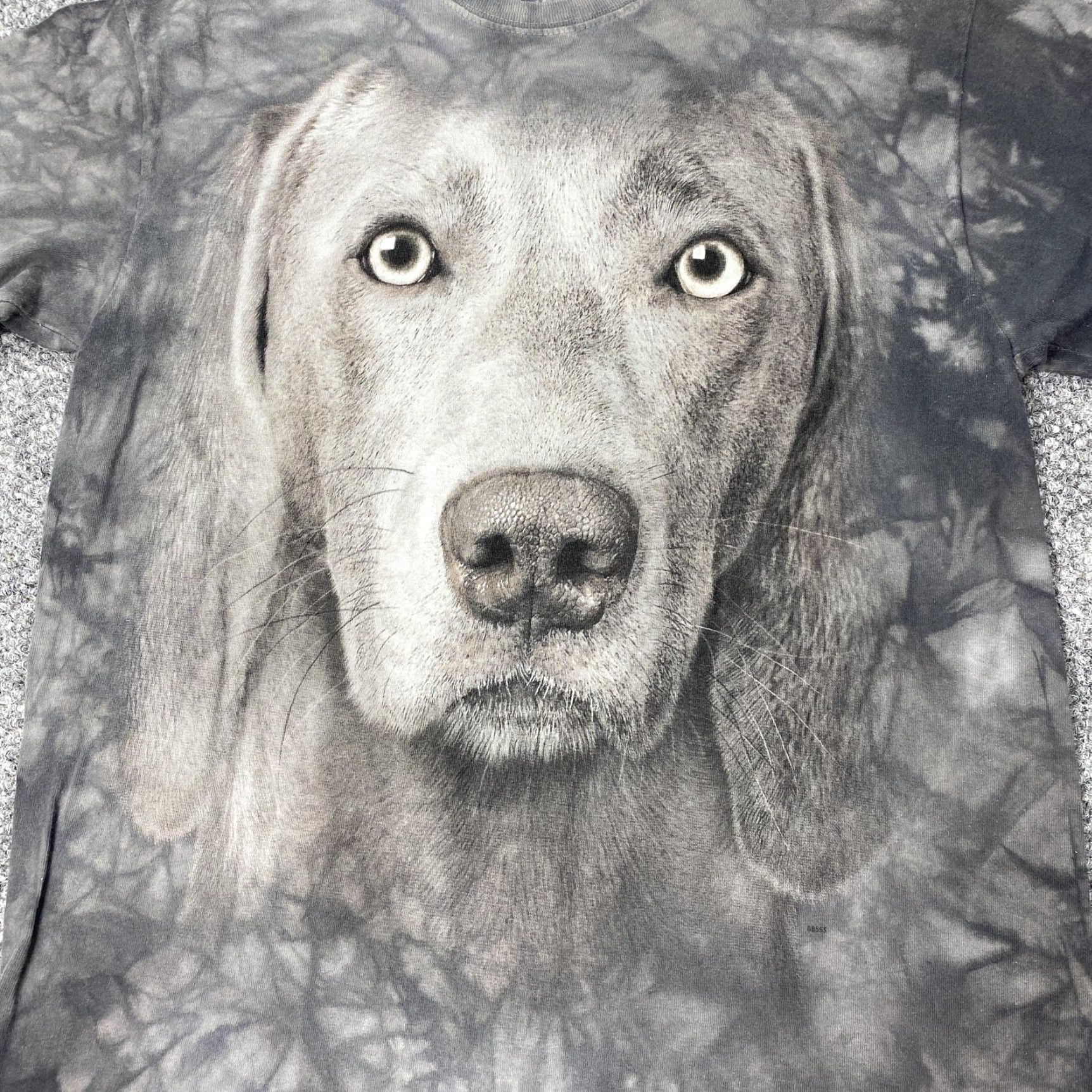 The Mountain VINTAGE The Mountain Shirt Mens Medium Gray Big Face Dog Graphic Tie Dye Tee USA Animal Size US M / EU 48-50 / 2 - 2 Thumbnail