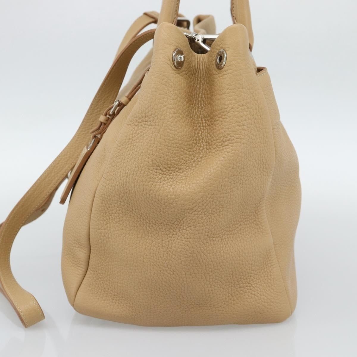 Prada Prada Vitello Handbag Beige Size ONE SIZE - 3 Thumbnail