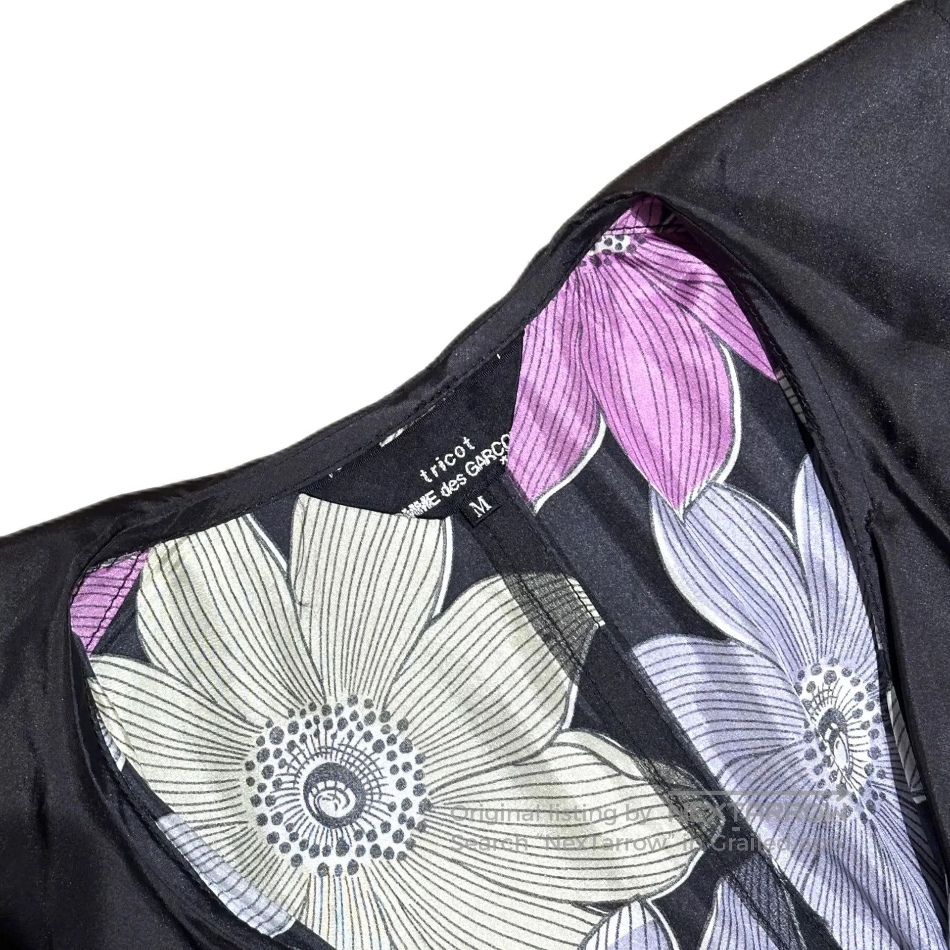 Comme des Garcons Comme Des Garçons Floral Ruffled Collar Dress. Size M / US 6-8 / IT 42-44 - 5 Thumbnail