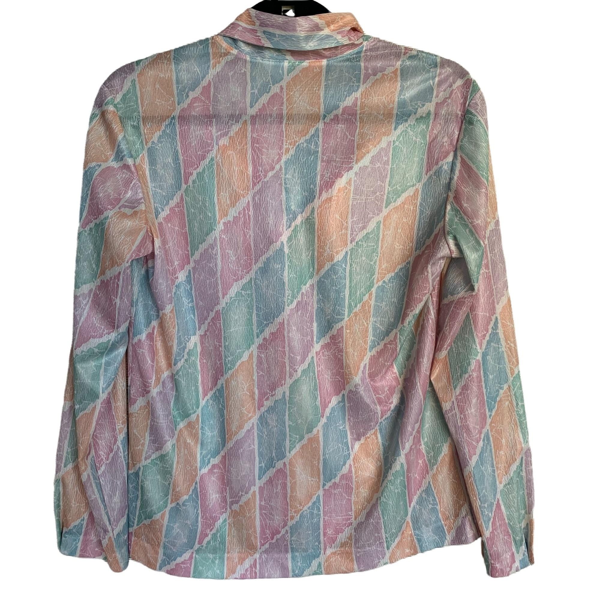 Vintage Vintage Devon Bubblegum Pastel Goth Tie Neck Blouse M Size M / US 6-8 / IT 42-44 - 6 Thumbnail