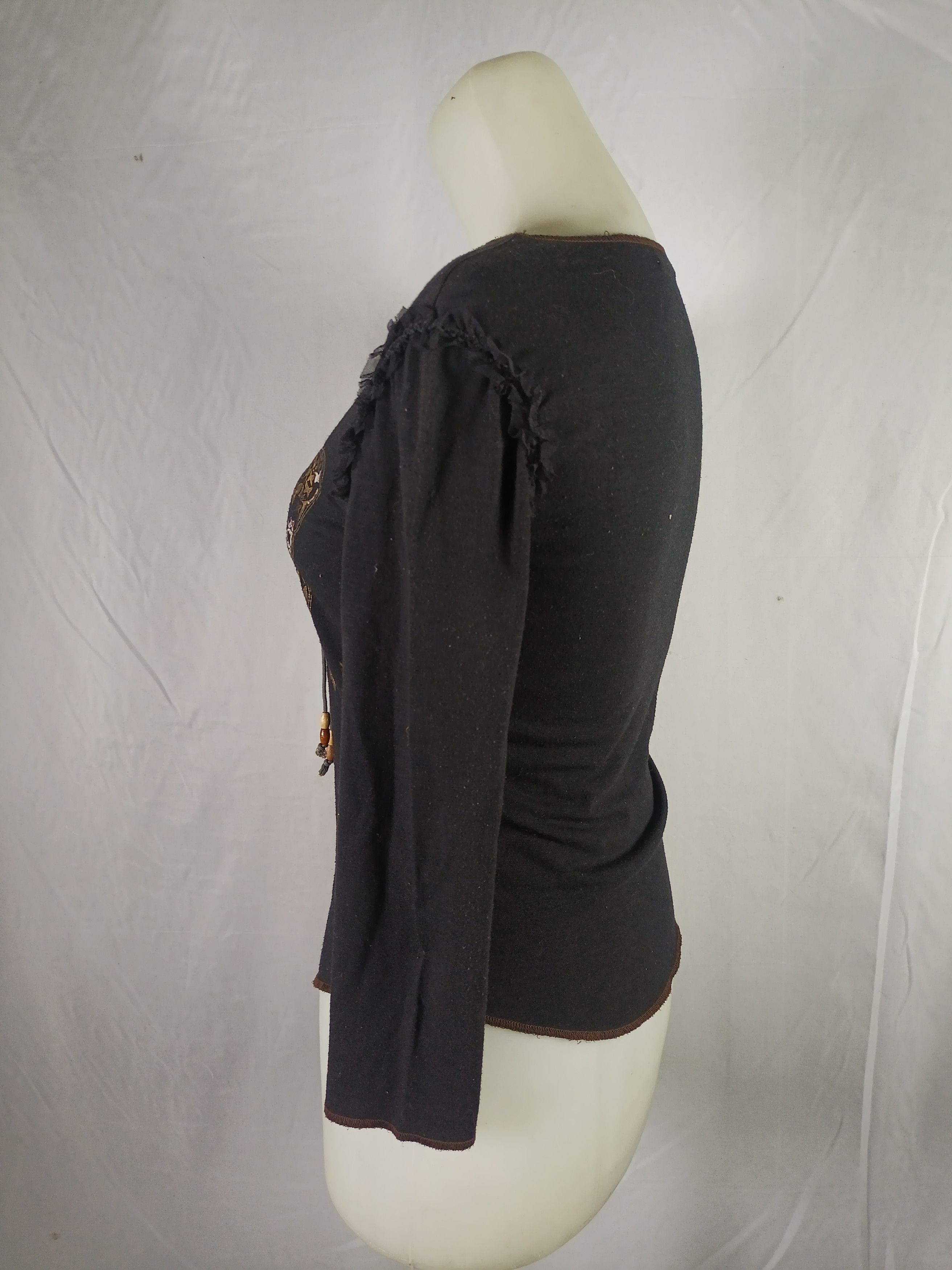 Japanese Brand Black Egoist Gold Butterfly Print Long sleeve Size US M / EU 48-50 / 2 - 4 Thumbnail