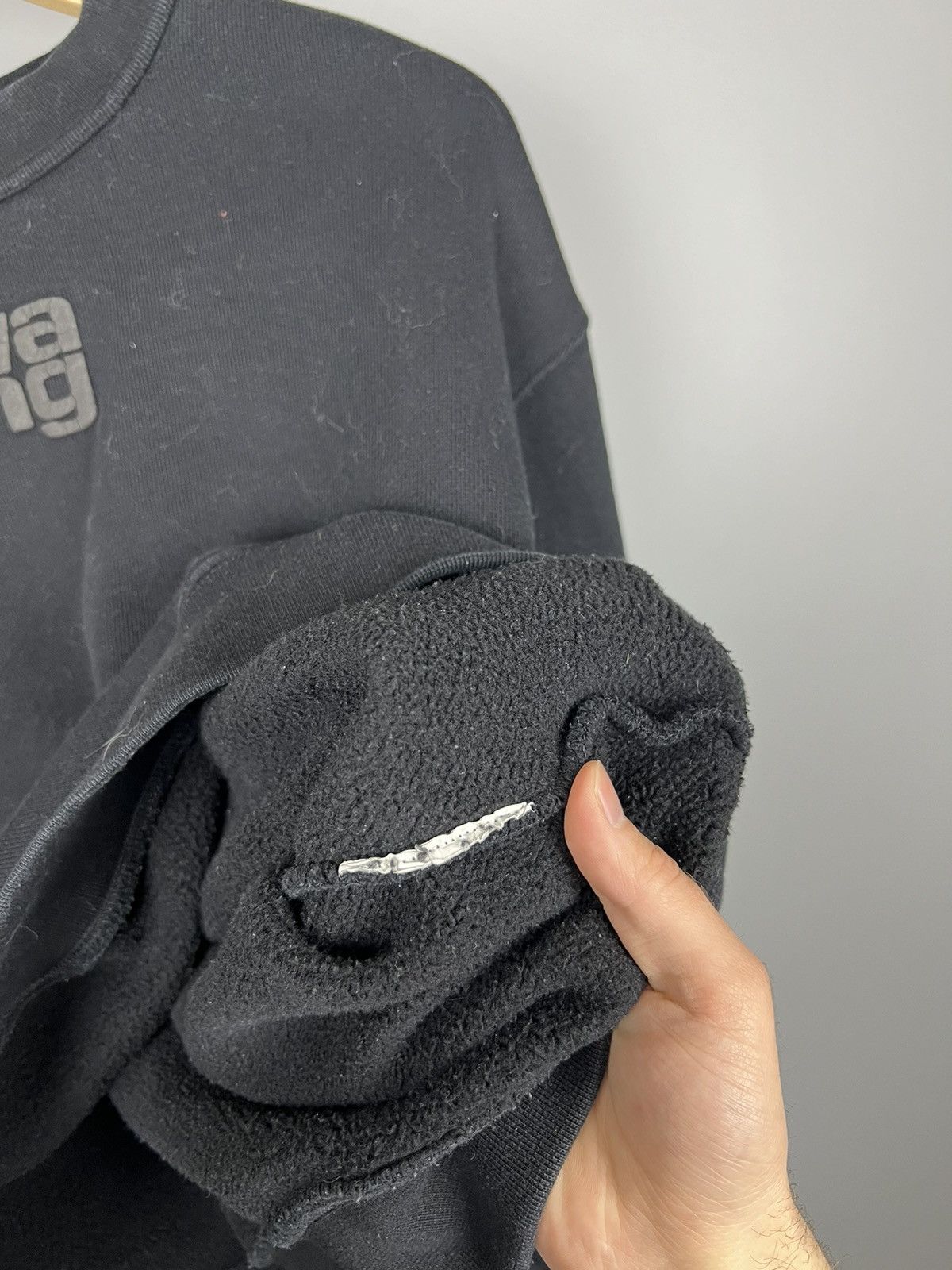 Alexander Wang Alexander Wang .t Overdyed Baggy Fit Crewneck Sweatshirt Size M / US 6-8 / IT 42-44 - 6 Thumbnail
