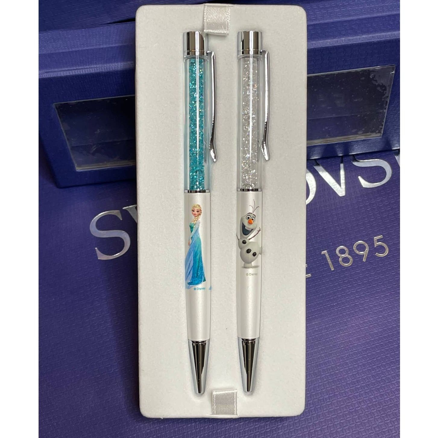Swarovski Swarovski Frozen Ana & Olaf Crystal Steel BallPoint Pen set Size ONE SIZE - 2 Thumbnail