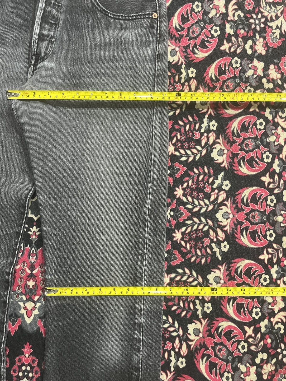 Levi's Vintage Y2K 501 Grey Washed Buttonfly Straight Leg Jeans Size US 32 / EU 48 - 19 Thumbnail