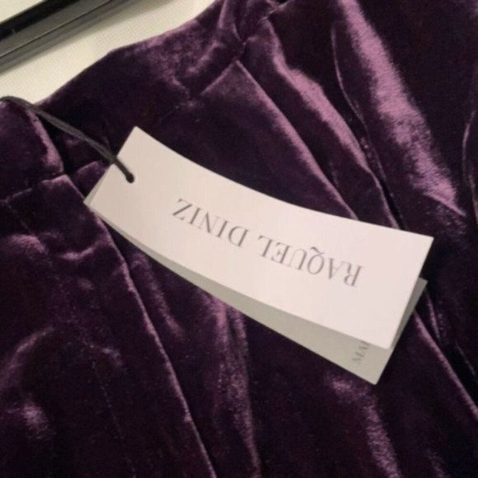Raquel Diniz Raquel Diniz silk velvet flared pants Purple size 12 Size 34" / US 12 / IT 48 - 6 Thumbnail
