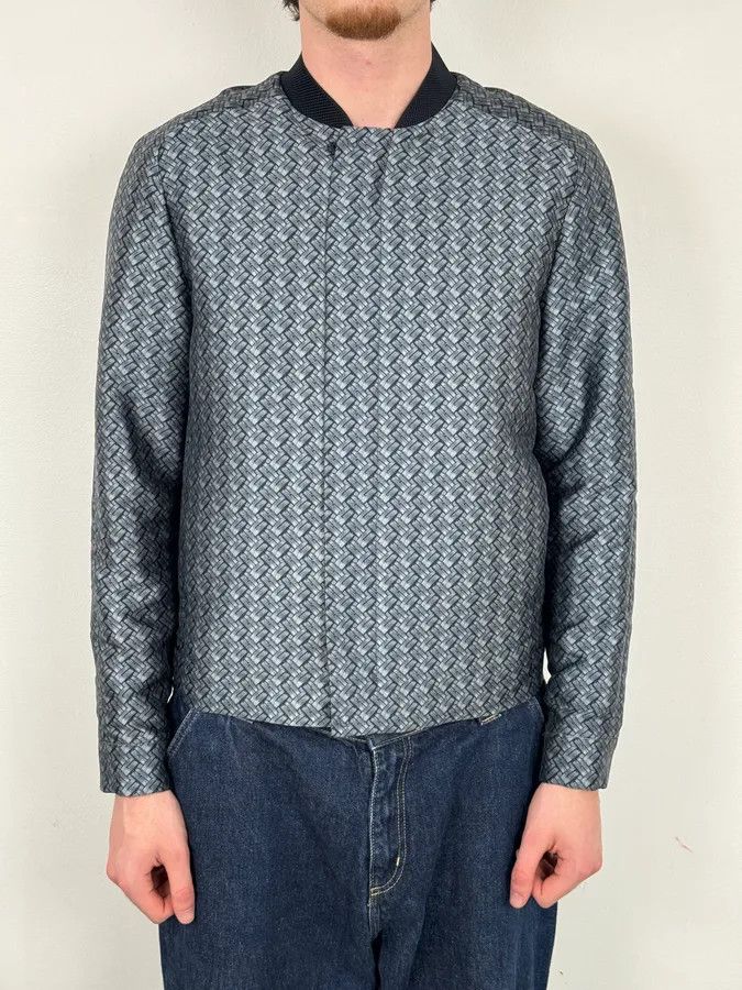 Emporio Armani SS2019 Emporio Armani Blue Wavy Light Abstract Jacket Size US M / EU 48-50 / 2 - 1 Thumbnail