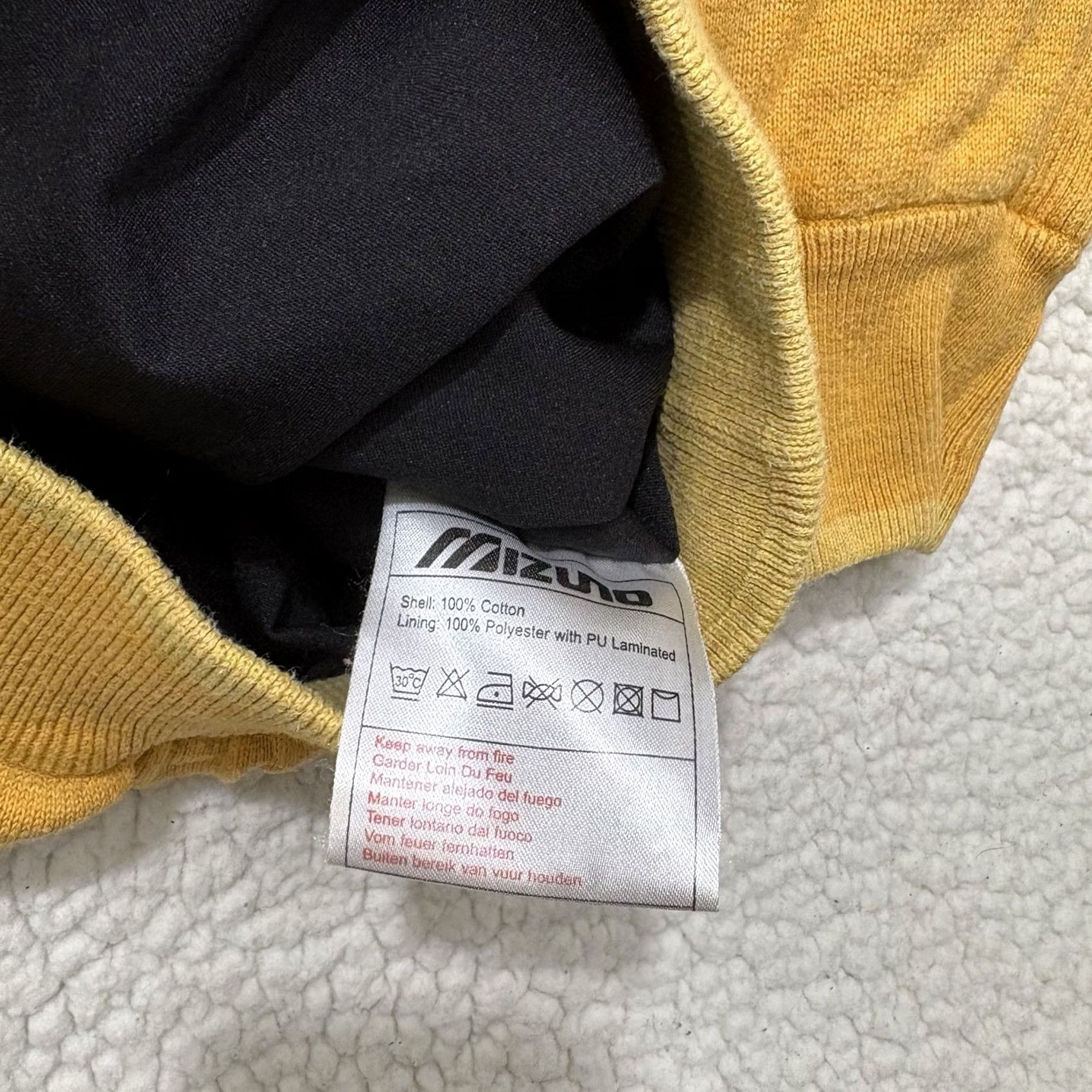 Mizuno Mizuno Sweater Mens 2XL Long Sleeve Mock Neck 1/4 Zip Windproof Yellow Lined Golf Performance Pullover Sports Outdoor Fall Winter Spring Size US XXL / EU 58 / 5 - 3 Thumbnail