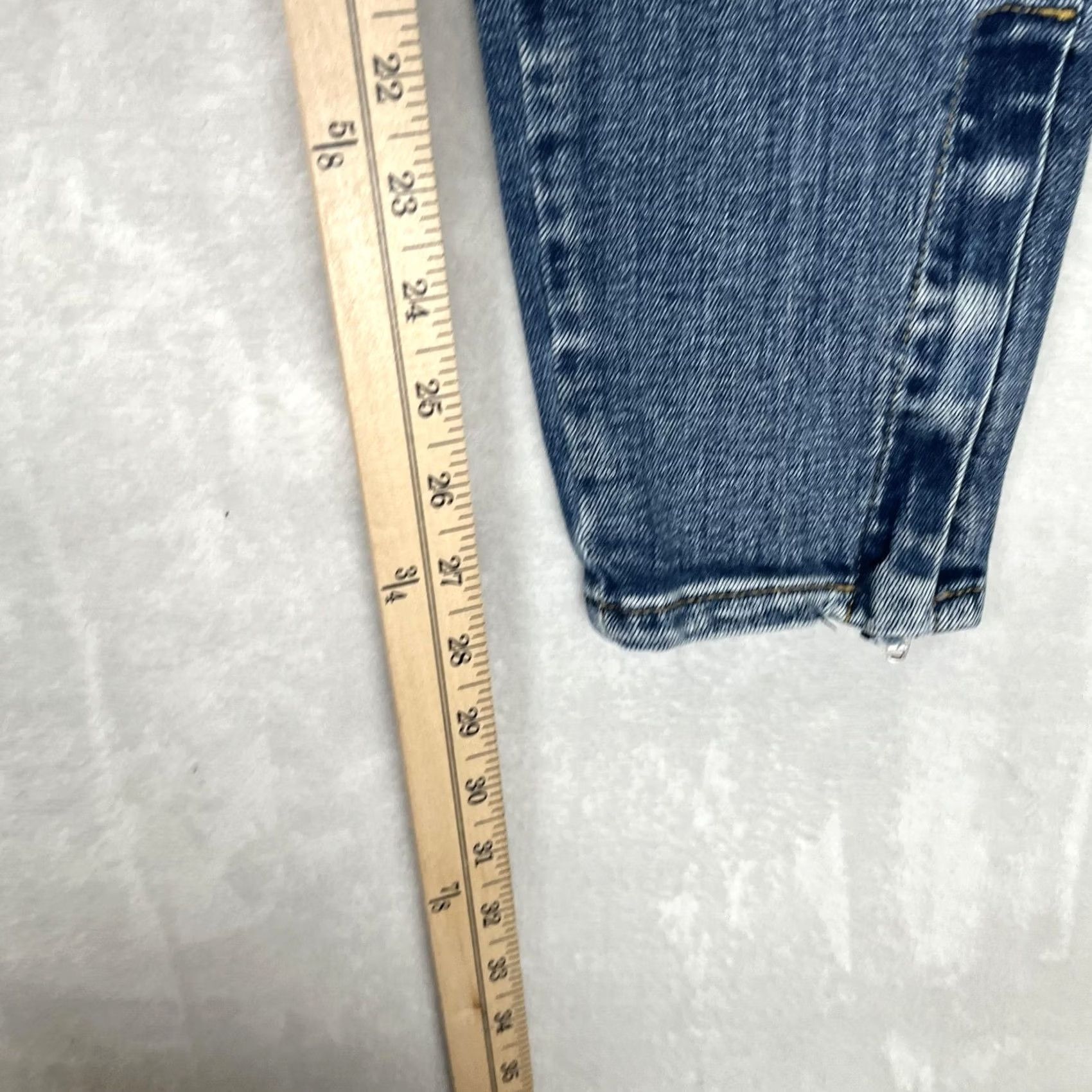 Vintage Pilcro And The Letterpress Jeans Womens High-Rise Skinny 28 Blue Wash Denim Size 28" / US 6 / IT 42 - 2 Thumbnail