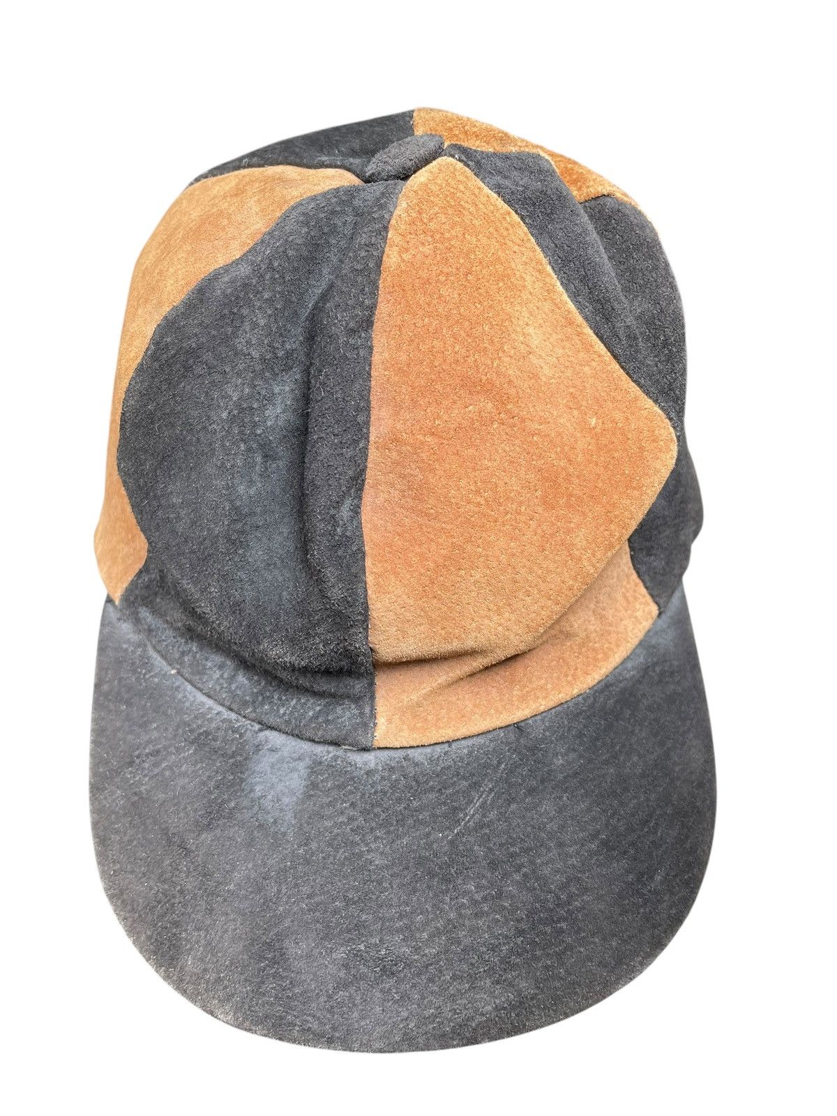 Vintage Vintage 90s Two-Tone Suede Cap Size ONE SIZE - 1 Thumbnail
