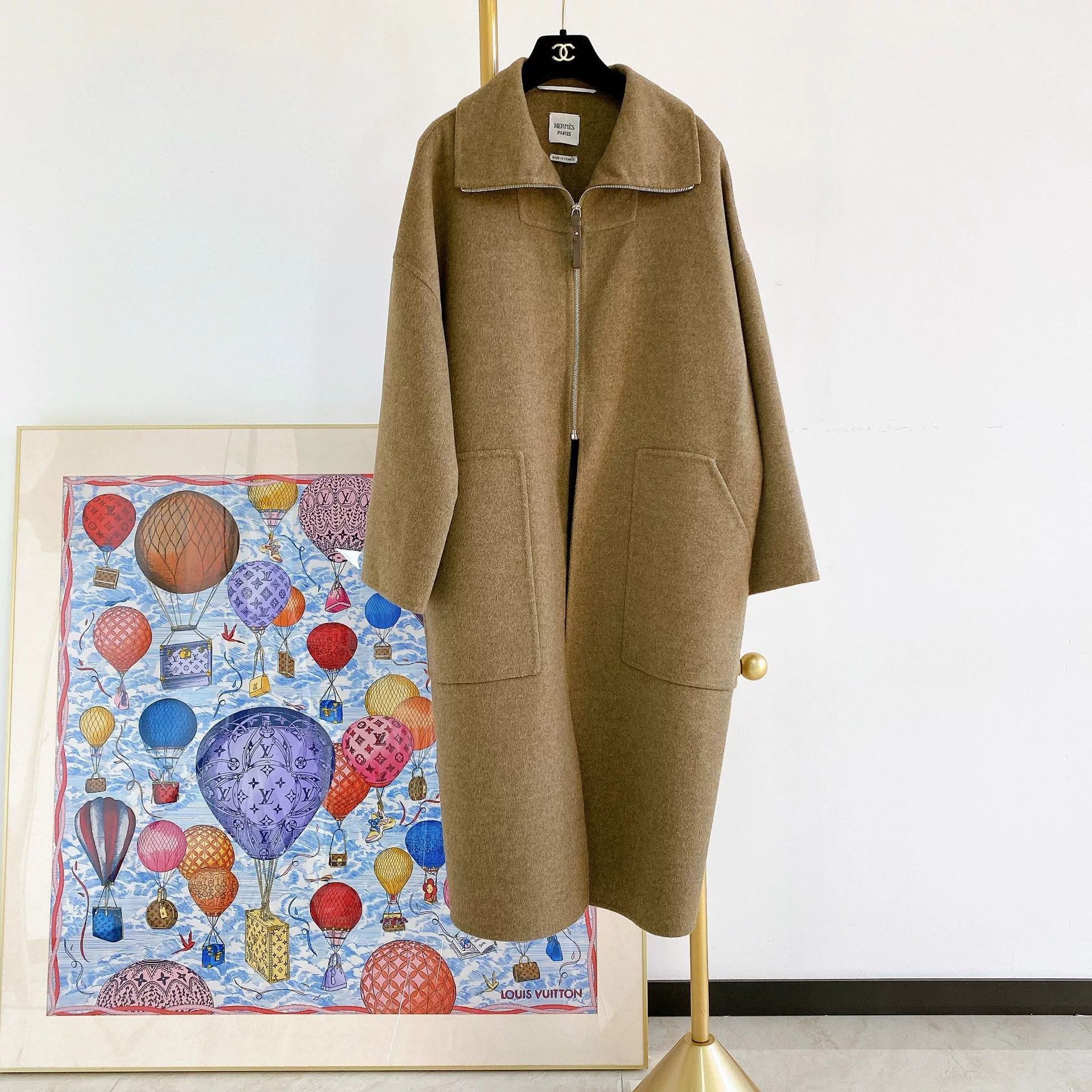 Hermes Hermes Solid Cashmere Coat Size 36 Size US S / EU 44-46 / 1 - 1 Thumbnail