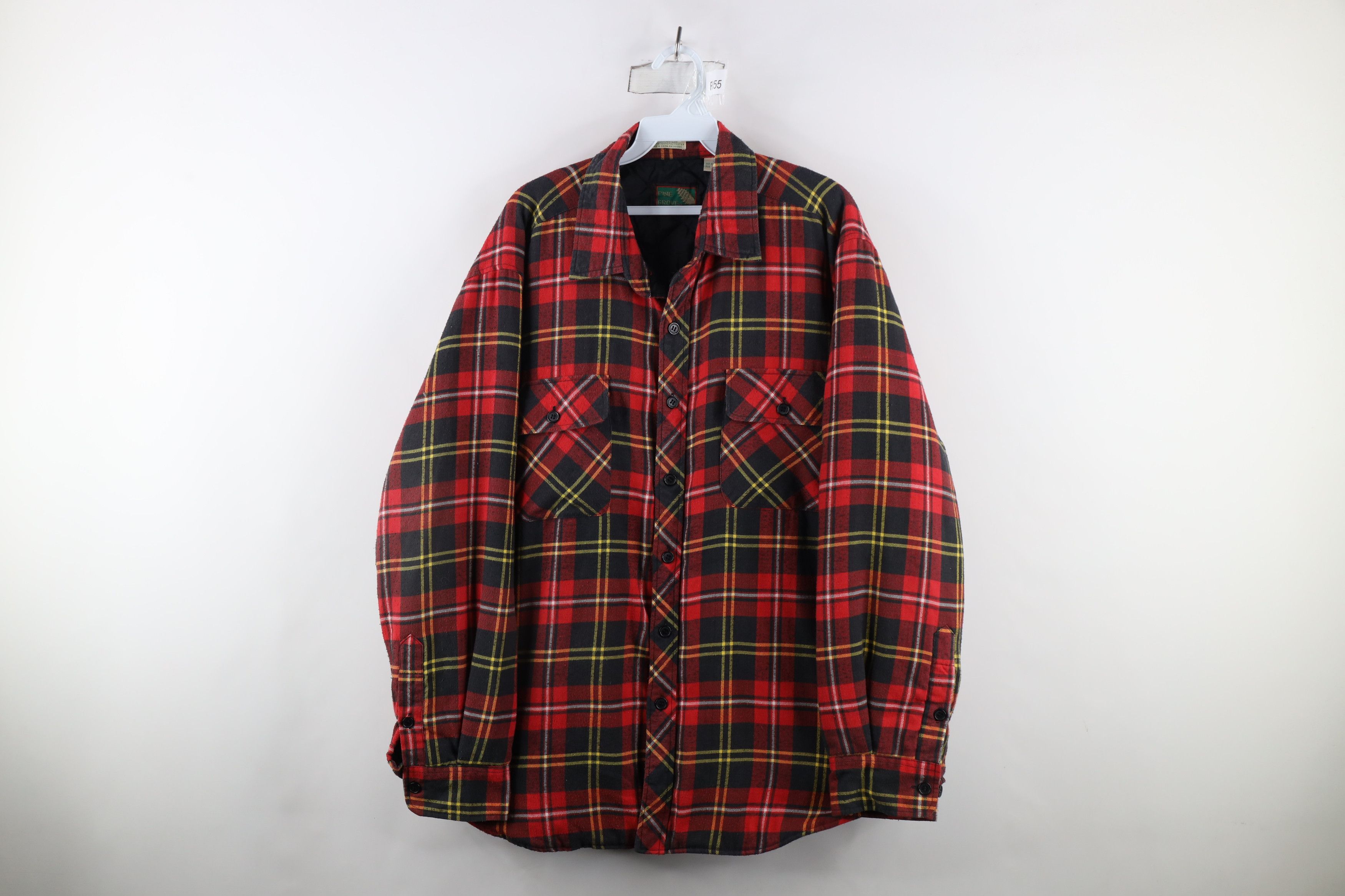 Vintage Vintage 90s Streetwear Quilted Flannel Button Shirt Jacket Size US M / EU 48-50 / 2 - 1 Thumbnail