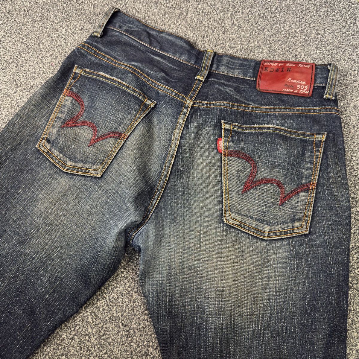 Seditionaries Japanese Avant Garde Edwin 503 Edge of Blue Jeans Size US 31 - 8 Thumbnail