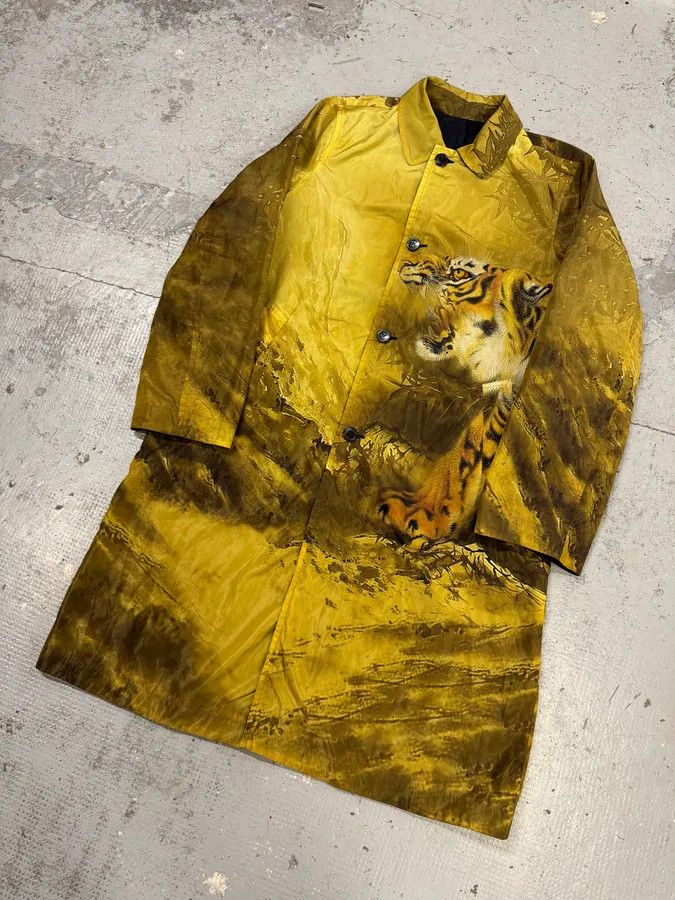 Dries Van Noten AW2020 Dries Van Noten Tiger Print Reversible Trench Coat Size US M / EU 48-50 / 2 - 3 Thumbnail
