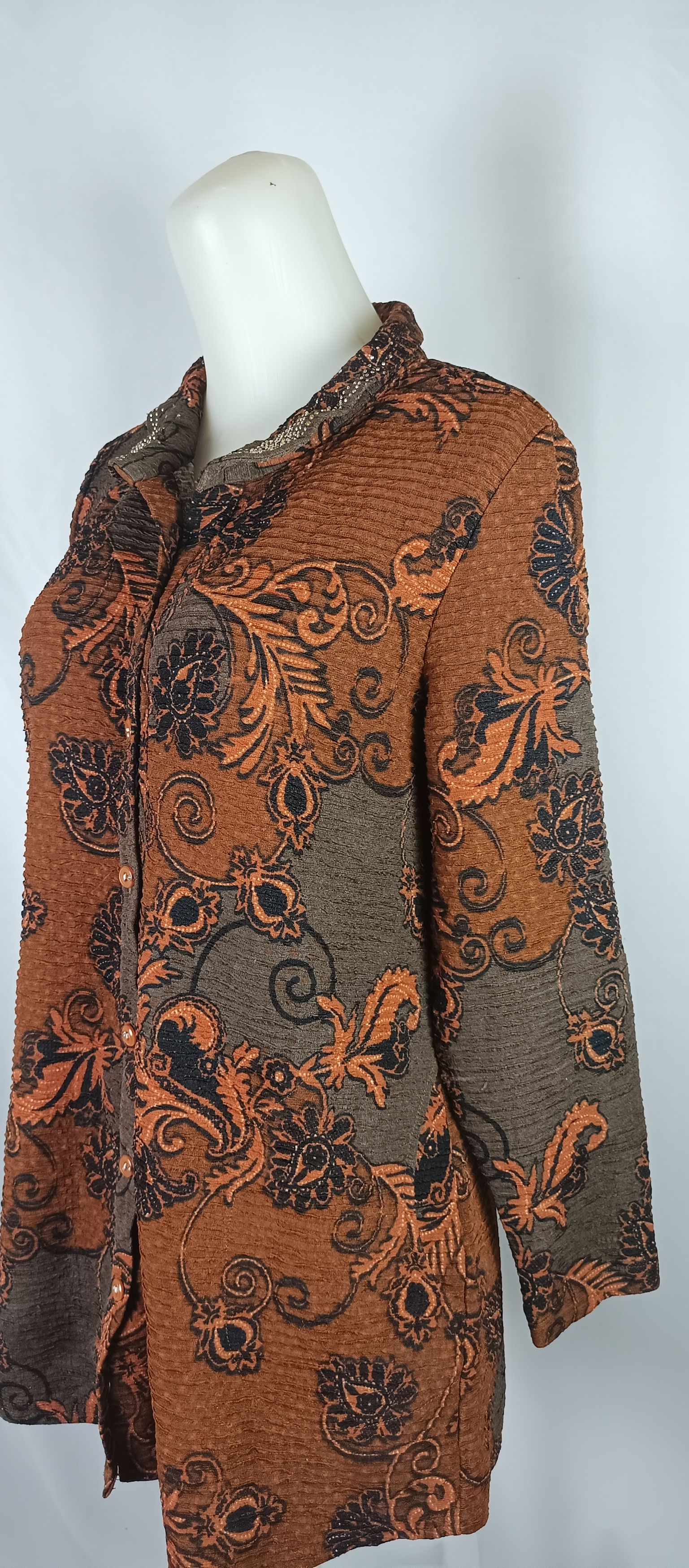 Designer × Japanese Brand × Vintage SSAMZIE Ladies Undefined Pleates Blouses Style Issey Size L / US 10 / IT 46 - 2 Thumbnail
