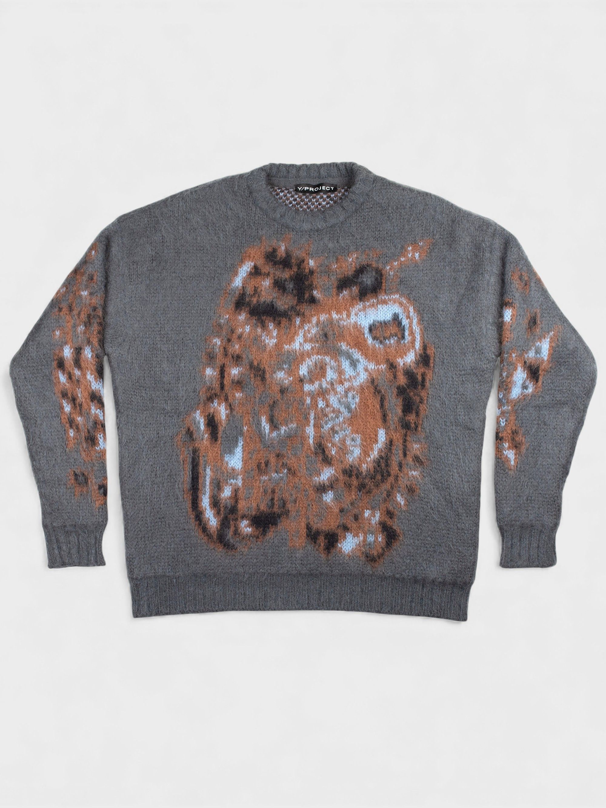 Y/Project Y/Project A/W 2019 sample oversized jacquard mohair sweater Size US XS / EU 42 / 0 - 3 Thumbnail