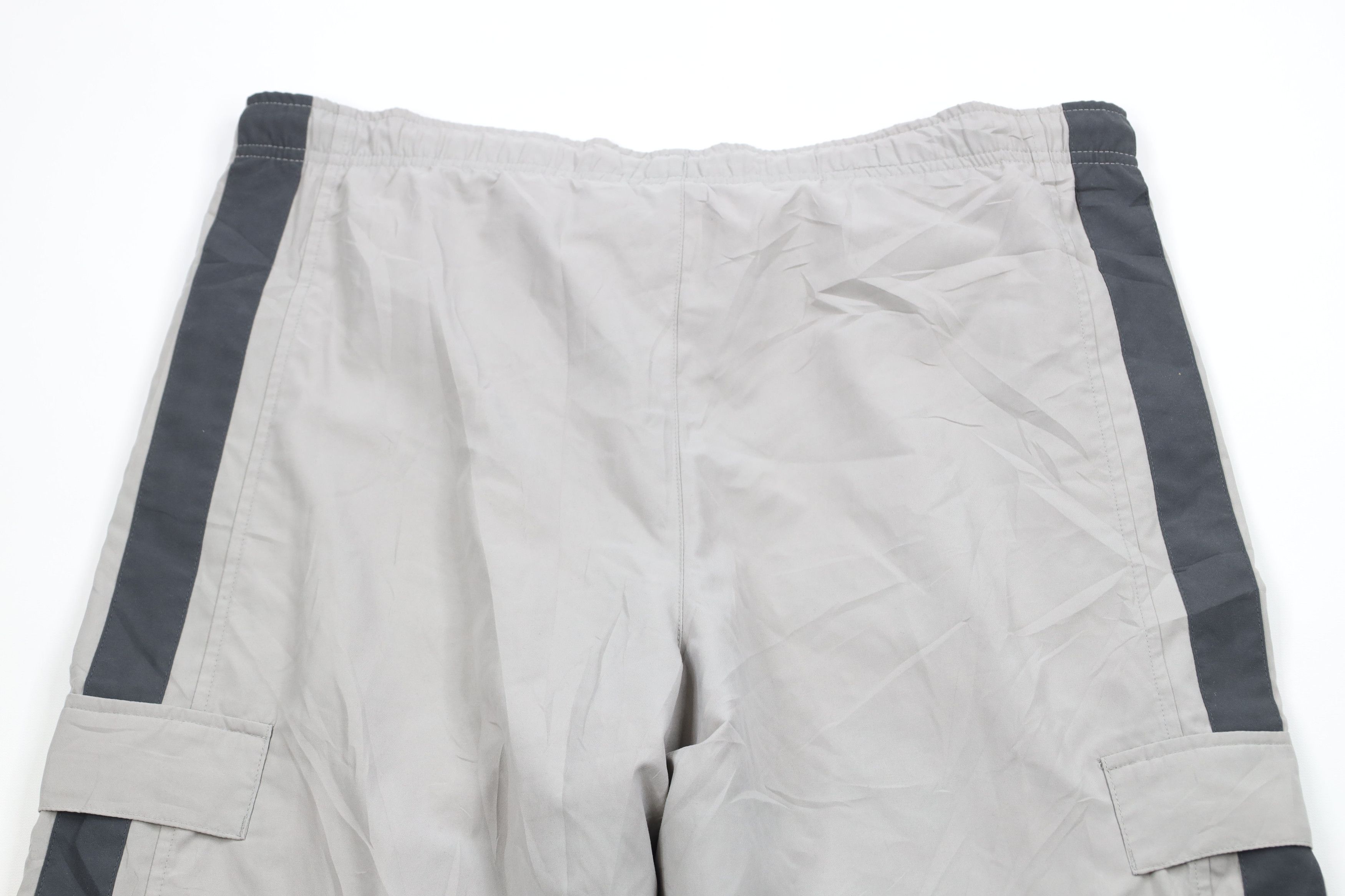 Nike × Vintage Vintage Nike Scott Mini Swoosh Striped Wide Leg Cargo Pants Size US 40 / EU 56 - 8 Thumbnail