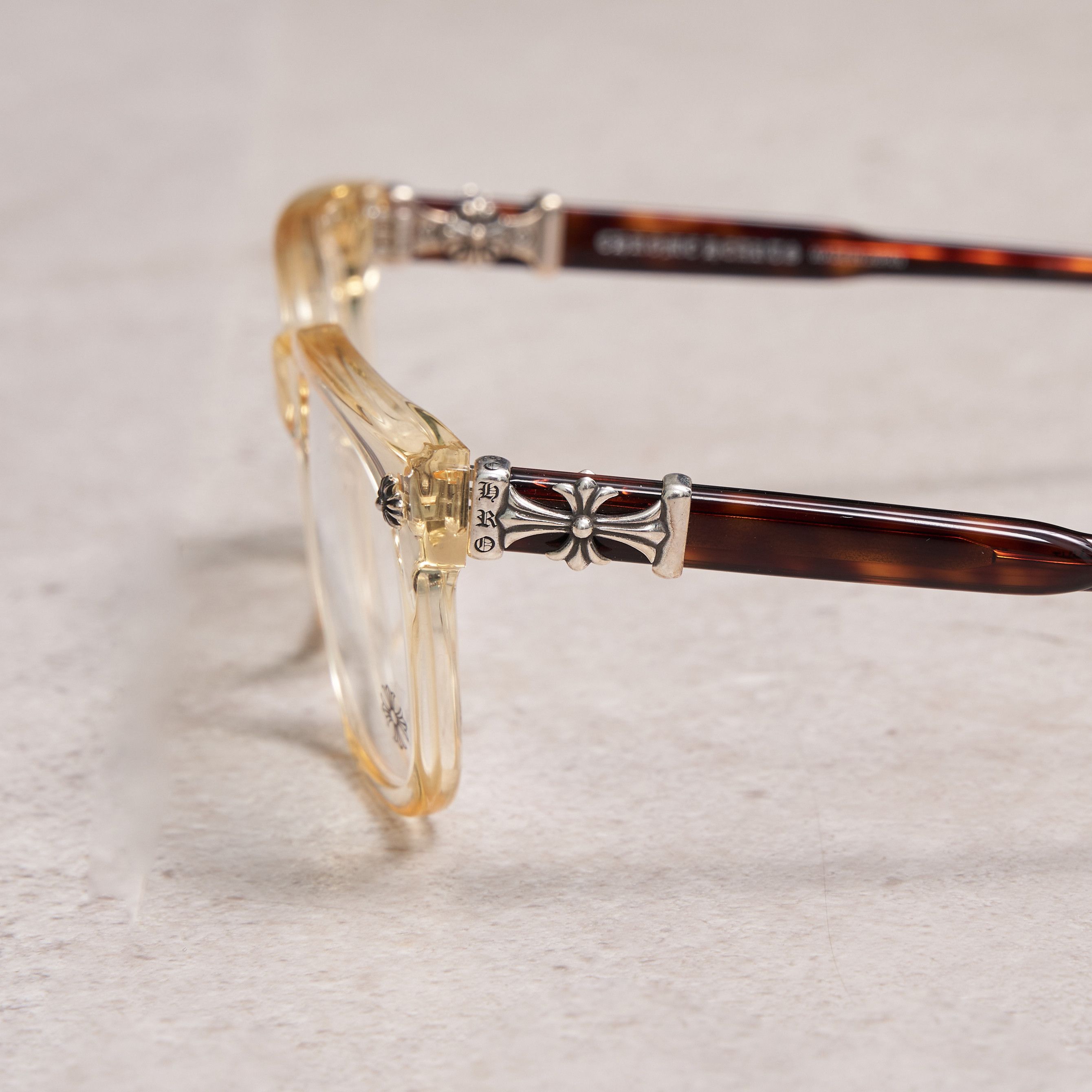 Chrome Hearts ✨RARE CHROME HEARTS COX UCKER Pale Ale-Havana Tortoise Size ONE SIZE - 11 Thumbnail