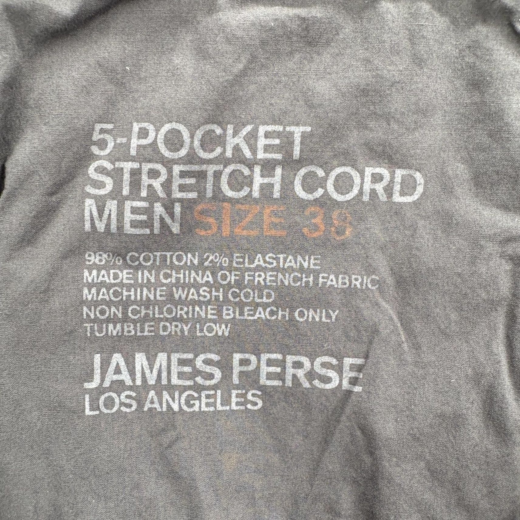 James Perse James Perse 5-Pocket Stretch Cord Pants Mens 38x28 Gray Straight Corduroy Casual Size US 38 / EU 54 - 4 Thumbnail