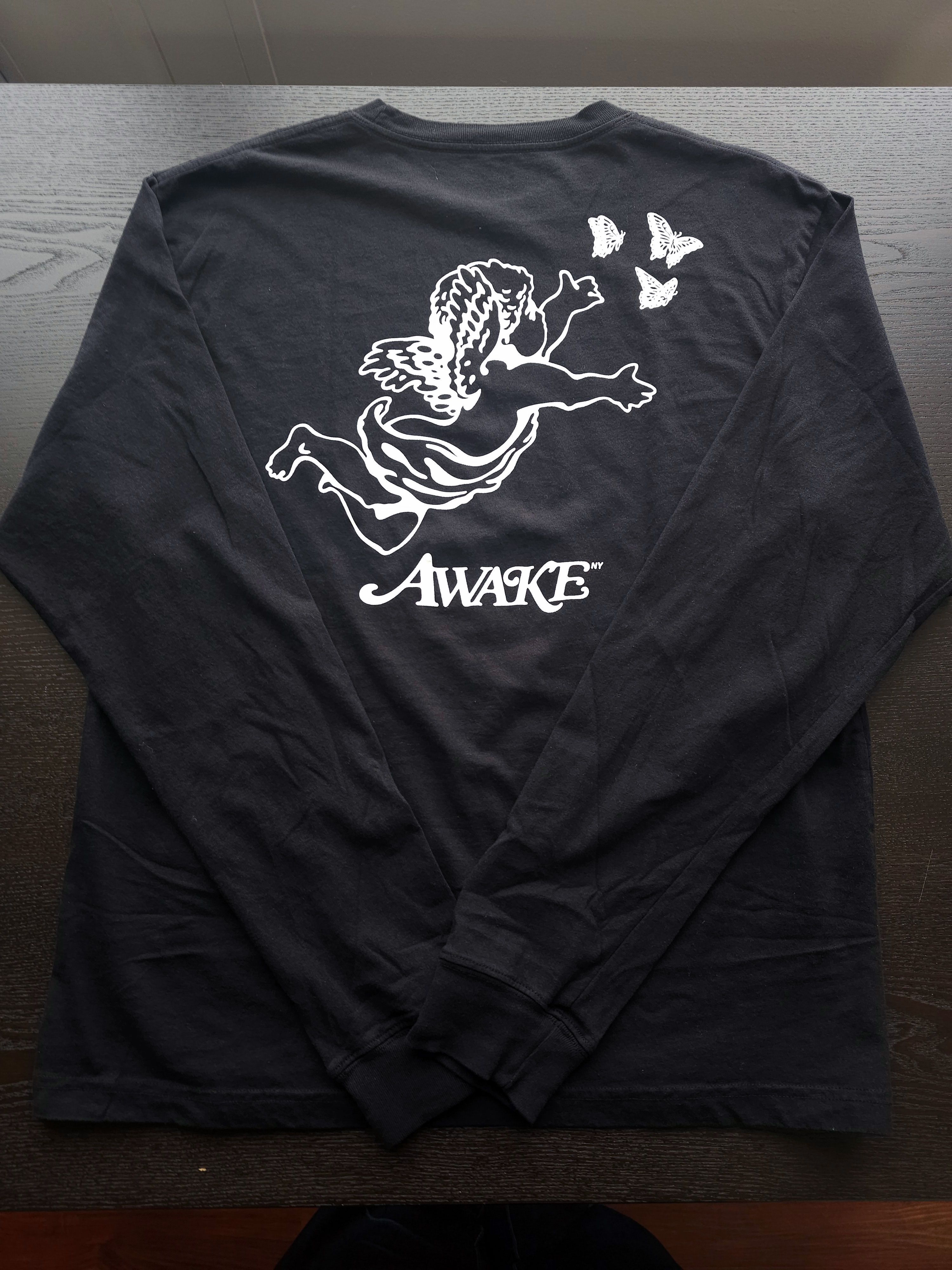 気質アップ 格安Girls Don't SLEEVE LONG NY AWAKE × Cry Tシャツ