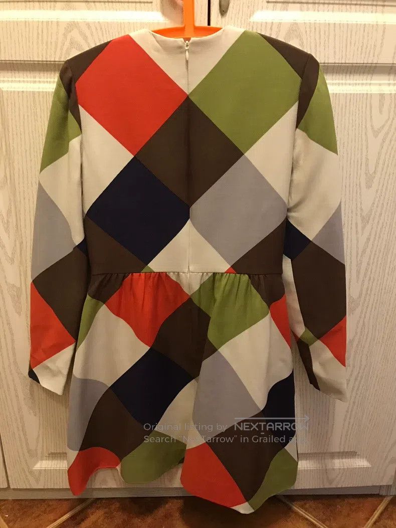 Valentino Valentino Color-blocked diamond dress Size M / US 6-8 / IT 42-44 - 2 Thumbnail