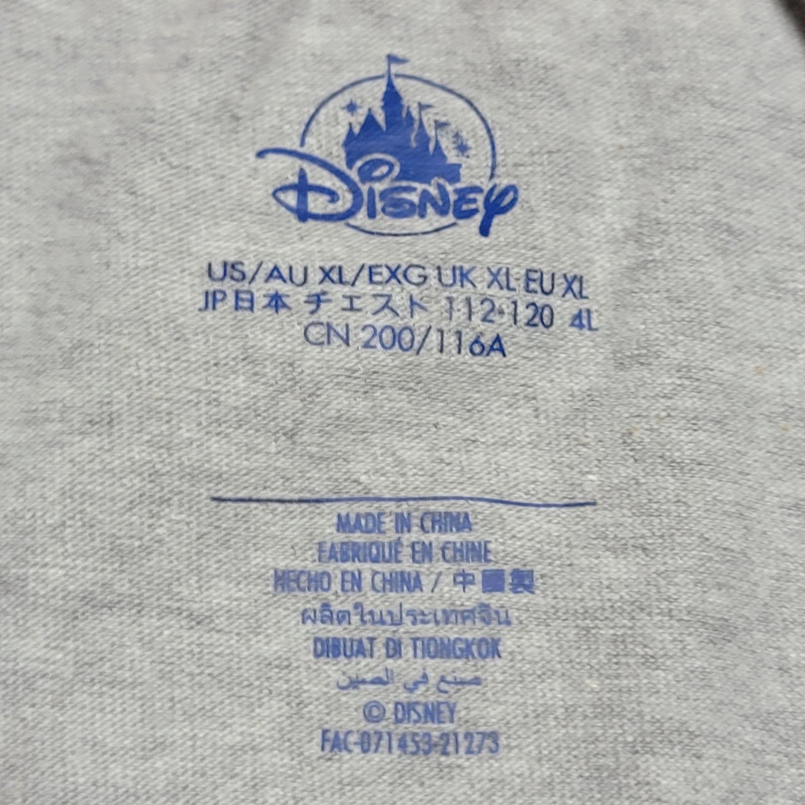 Disney Disney Grey Unisex Tee "Original Mickey" - Size XL Size US XL / EU 56 / 4 - 4 Thumbnail