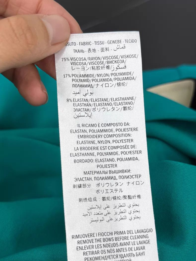 Gucci Gucci Lake green lotus leaf edge diamond button court dres Size XS / US 0-2 / IT 36-38 - 5 Thumbnail