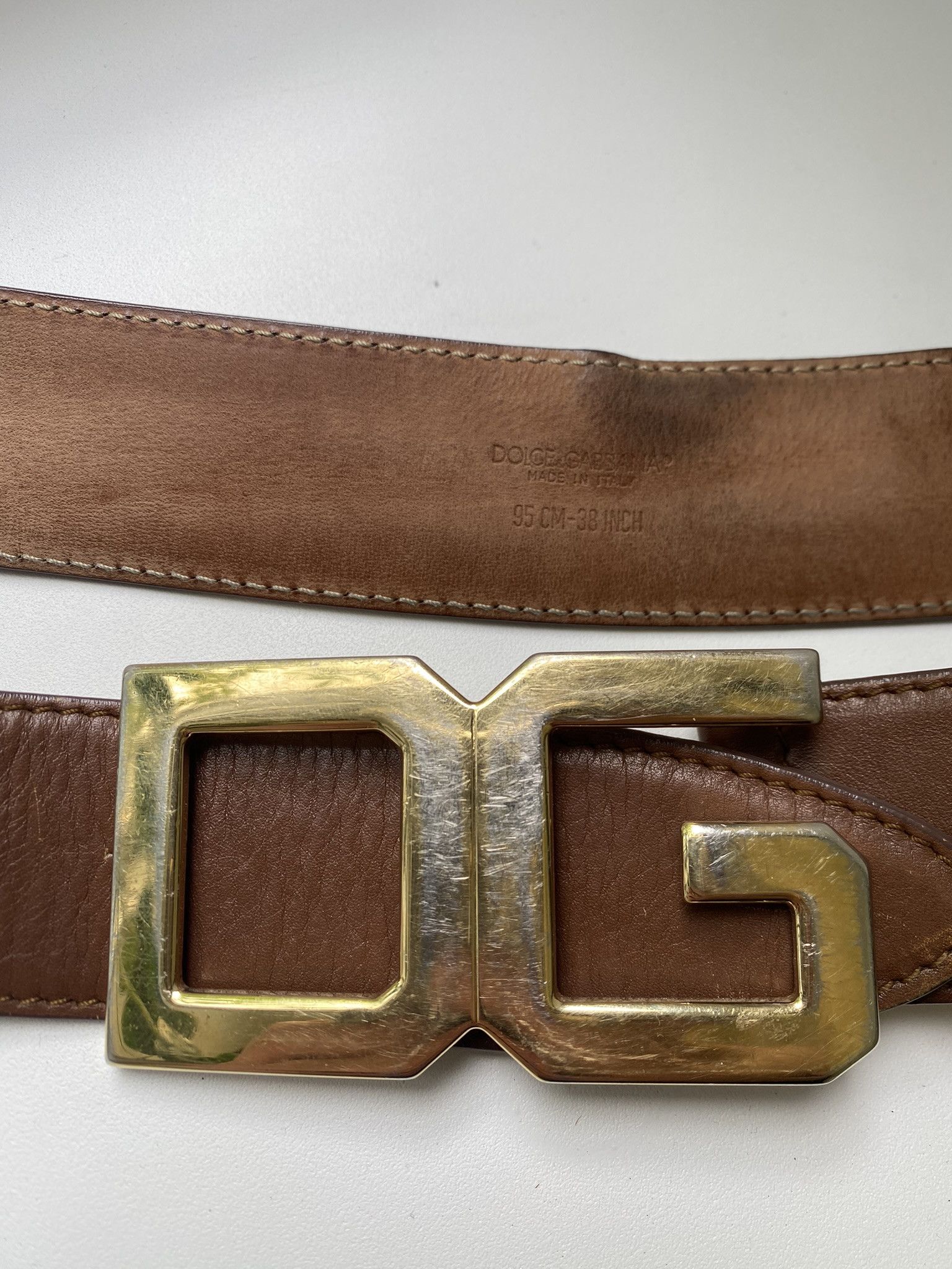 Designer × Dolce & Gabbana Dolce&Gabbana Leather Belt Luxury Size ONE SIZE - 3 Thumbnail
