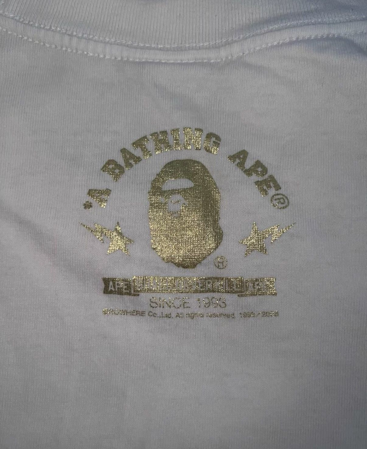 Bape BAPE OG Nigo era white short-sleeve T-shirt Size US L / EU 52-54 / 3 - 5 Thumbnail