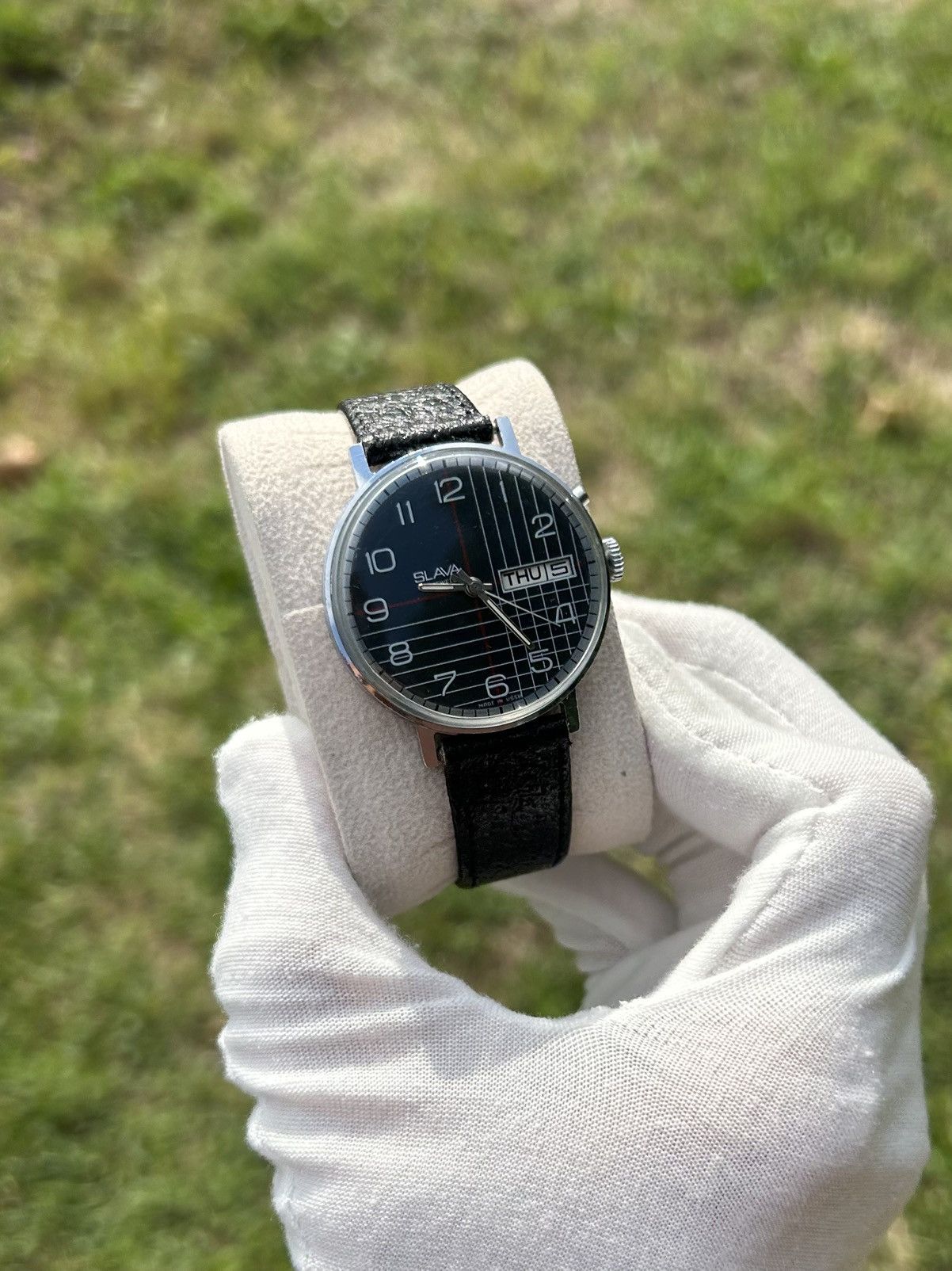 Vintage Vintage Watch Slava USSR Soviet Mechanical 1980s Size ONE SIZE - 4 Thumbnail