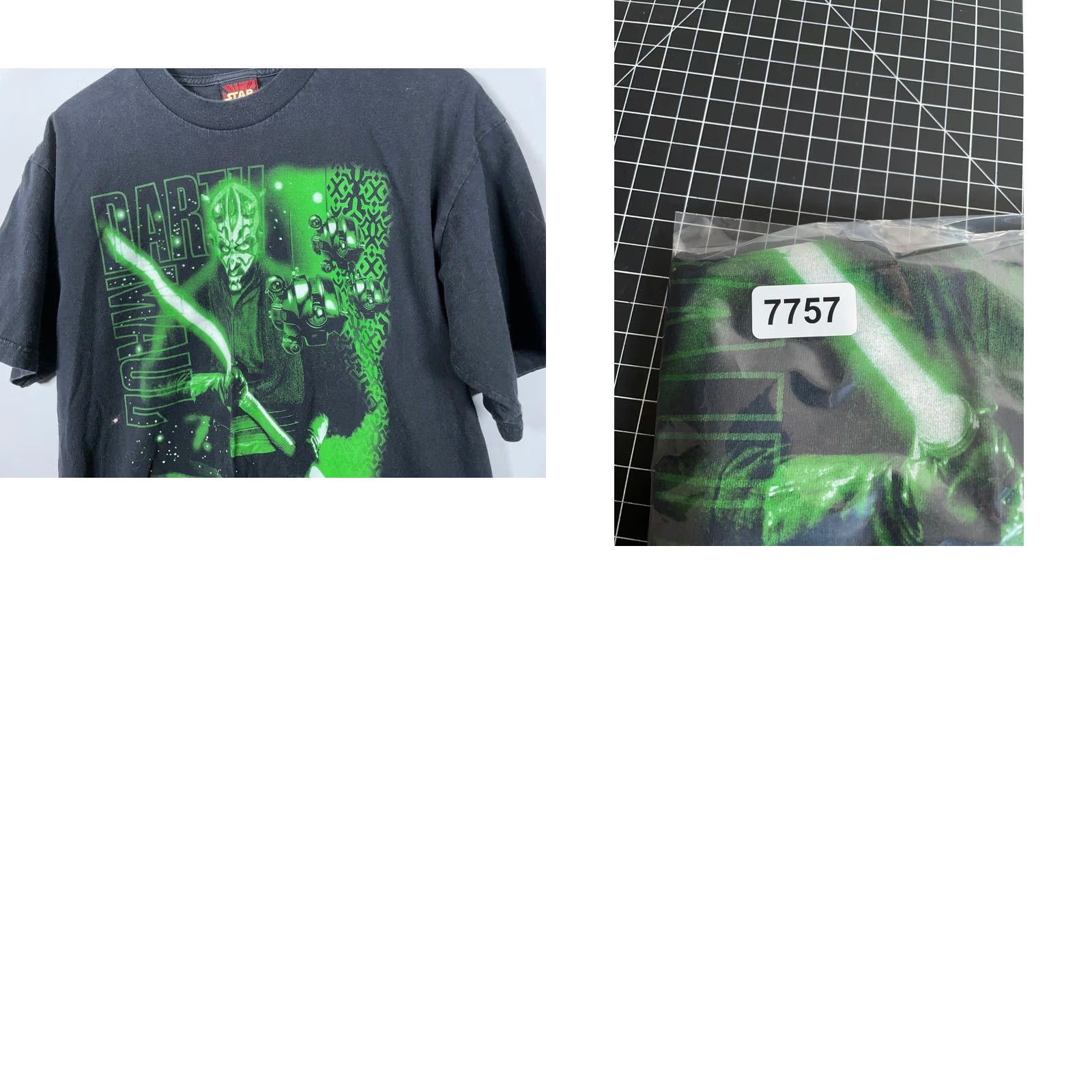 Star Wars VINTAGE Star Wars Darth Maul T-Shirt Men Large Black Y2K Episode 1 Collage Print VTG Size US L / EU 52-54 / 3 - 8 Thumbnail