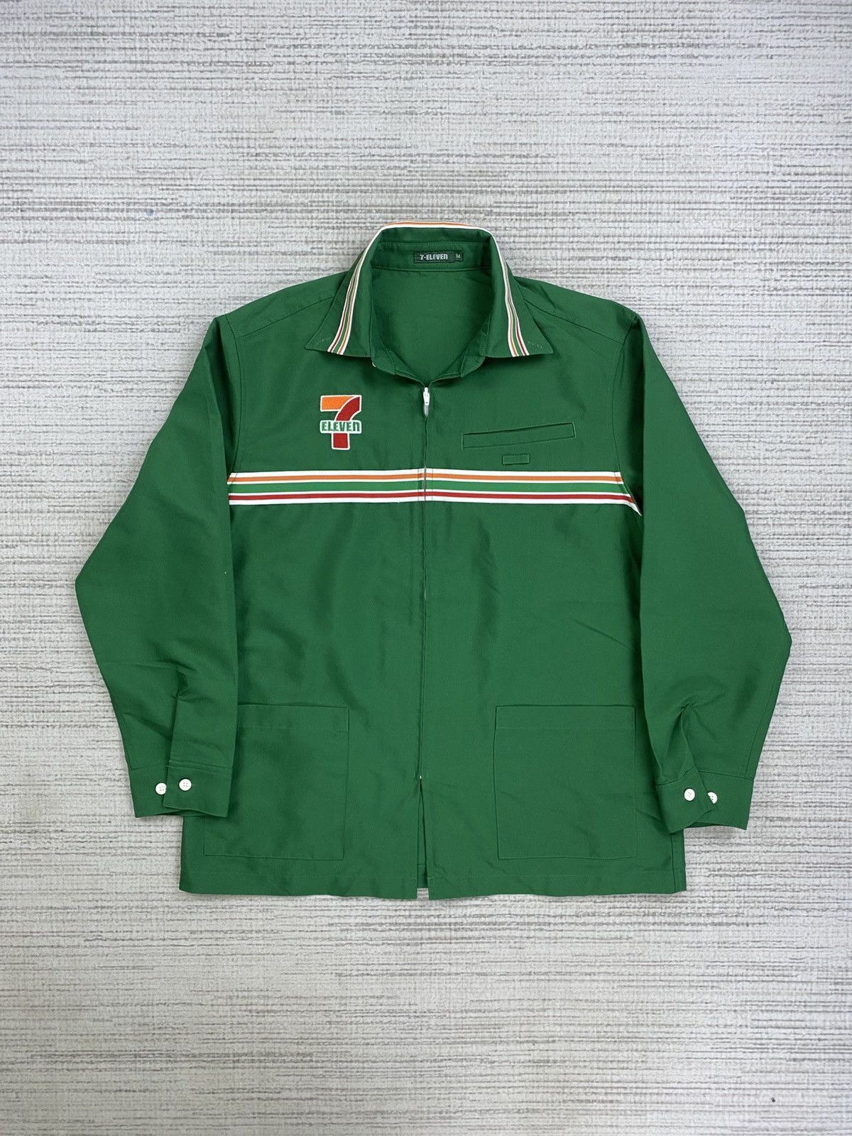 Japanese Brand × Vintage Vintage 7 Eleven Japan Uniform Long Sleeve Jacket Size US M / EU 48-50 / 2 - 2 Thumbnail