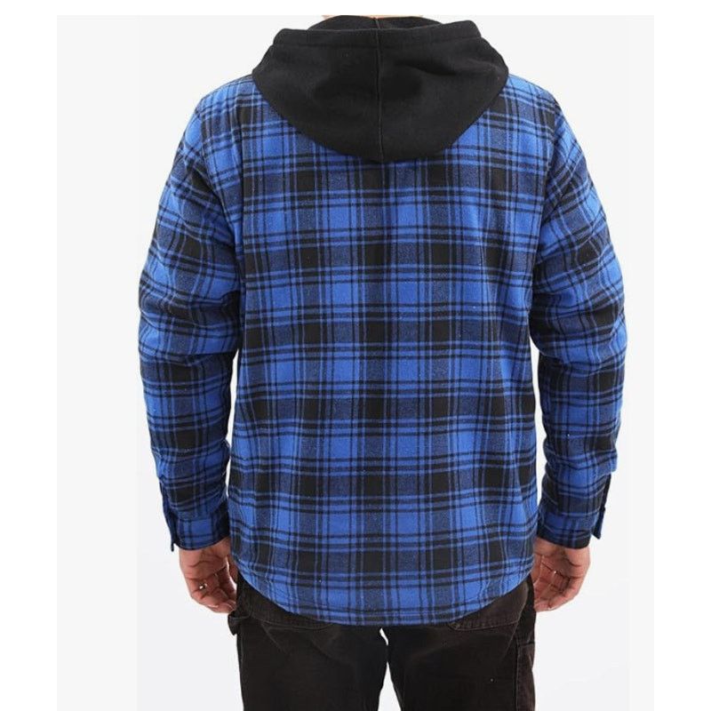 The Unbranded Brand SIZE SMALL Men's Sherpa Lined Full Zip HoodPlaid ShirtJacket Size US XL / EU 56 / 4 - 3 Thumbnail