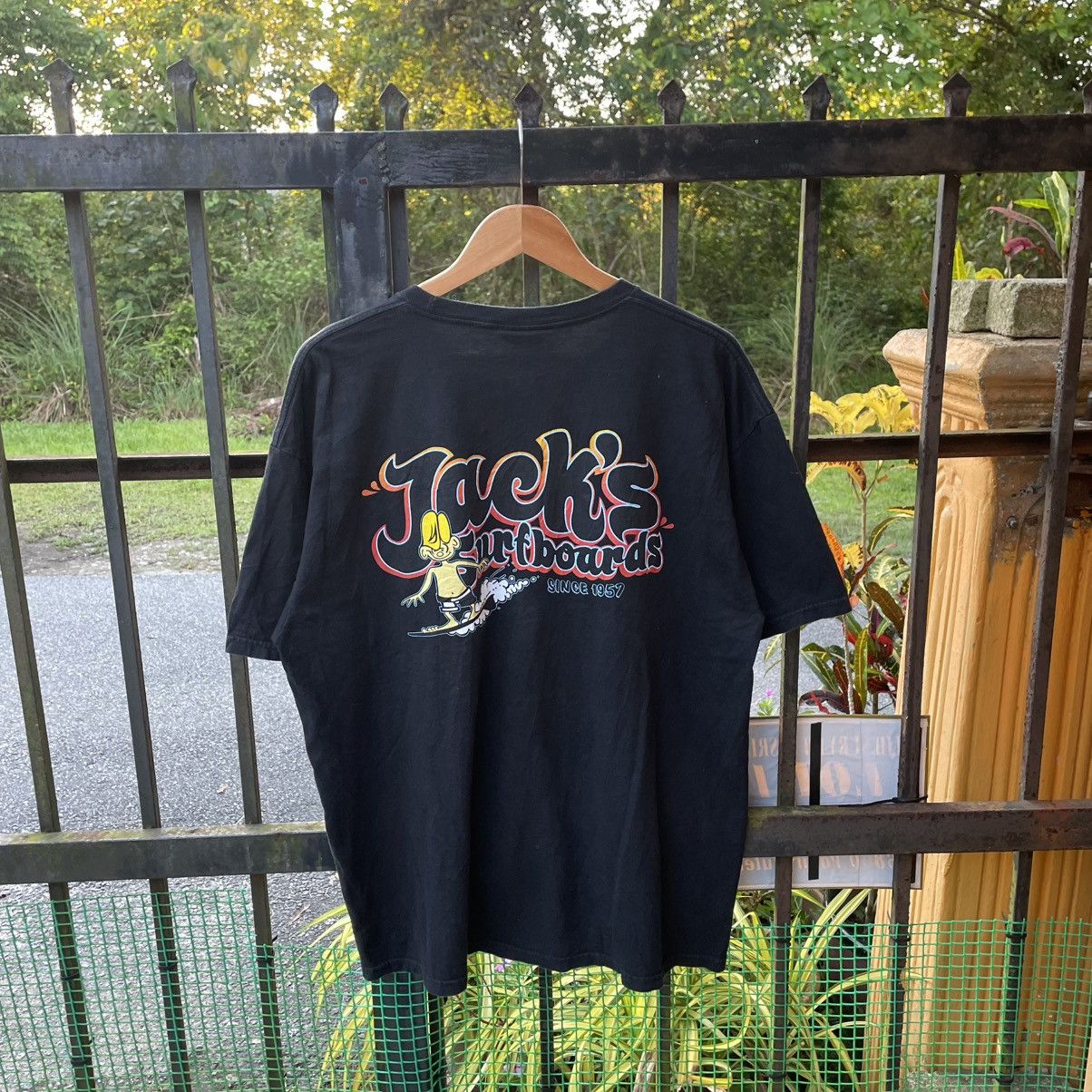 Vintage 🔥Vintage 90s Jacks Surfboards Big Logo Surfing Skate Tee Size US XL / EU 56 / 4 - 1 Thumbnail