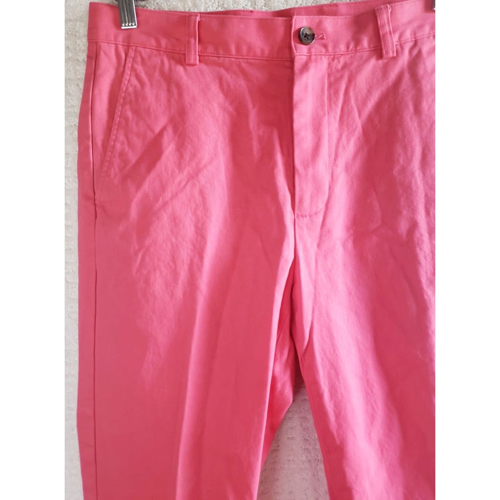 Brooks Brothers Brooks Brothers 346 Mens Chino Pants Size 32x30 HOT PINK Mid Rise Straight Golf Casual Comfort Pockets Flat Front Zip Size US 32 / EU 48 - 3 Thumbnail