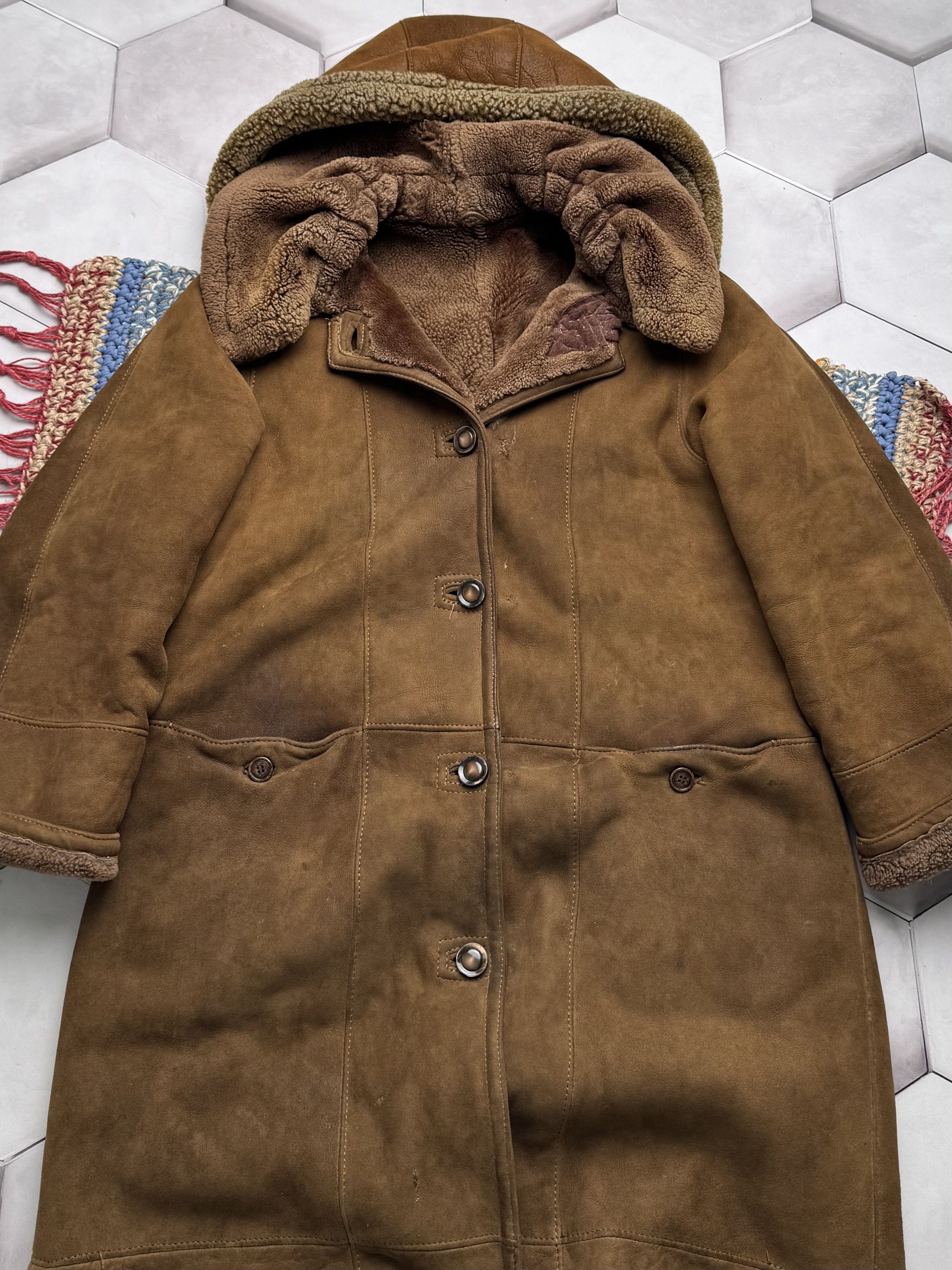 Vintage Vintage Real Sheepskin Heavy Coat (E4) Size XL / US 12-14 / IT 48-50 - 2 Thumbnail