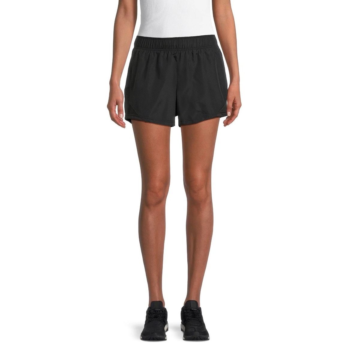 Athletic Works Womens Core Running Shorts Black Soot Lightweight Activewear Size 42" / US 20 - 1 Thumbnail