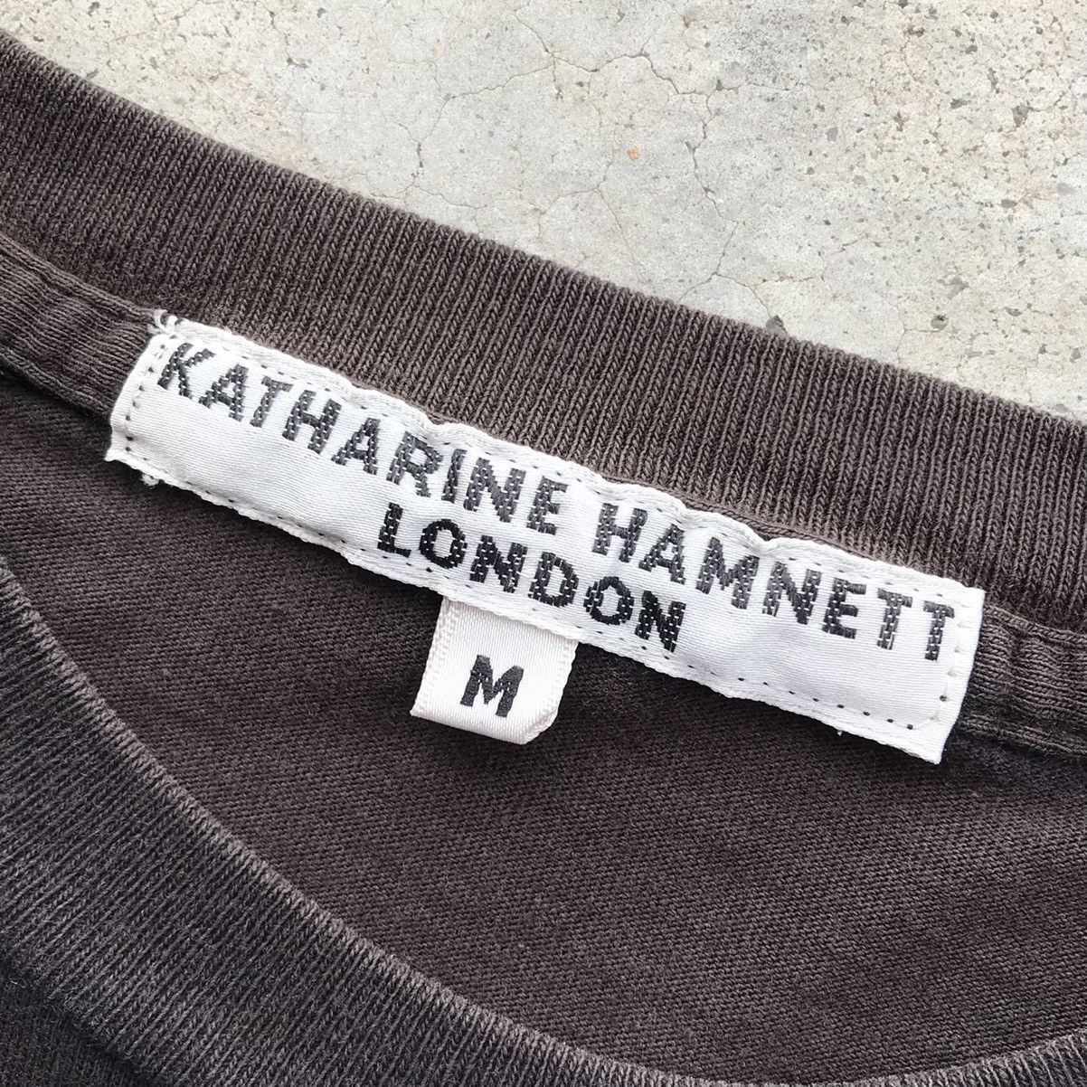 Katharine Hamnett London Vintage 90's Katharine Hamnett London Faded T-Shirt Size US M / EU 48-50 / 2 - 8 Thumbnail