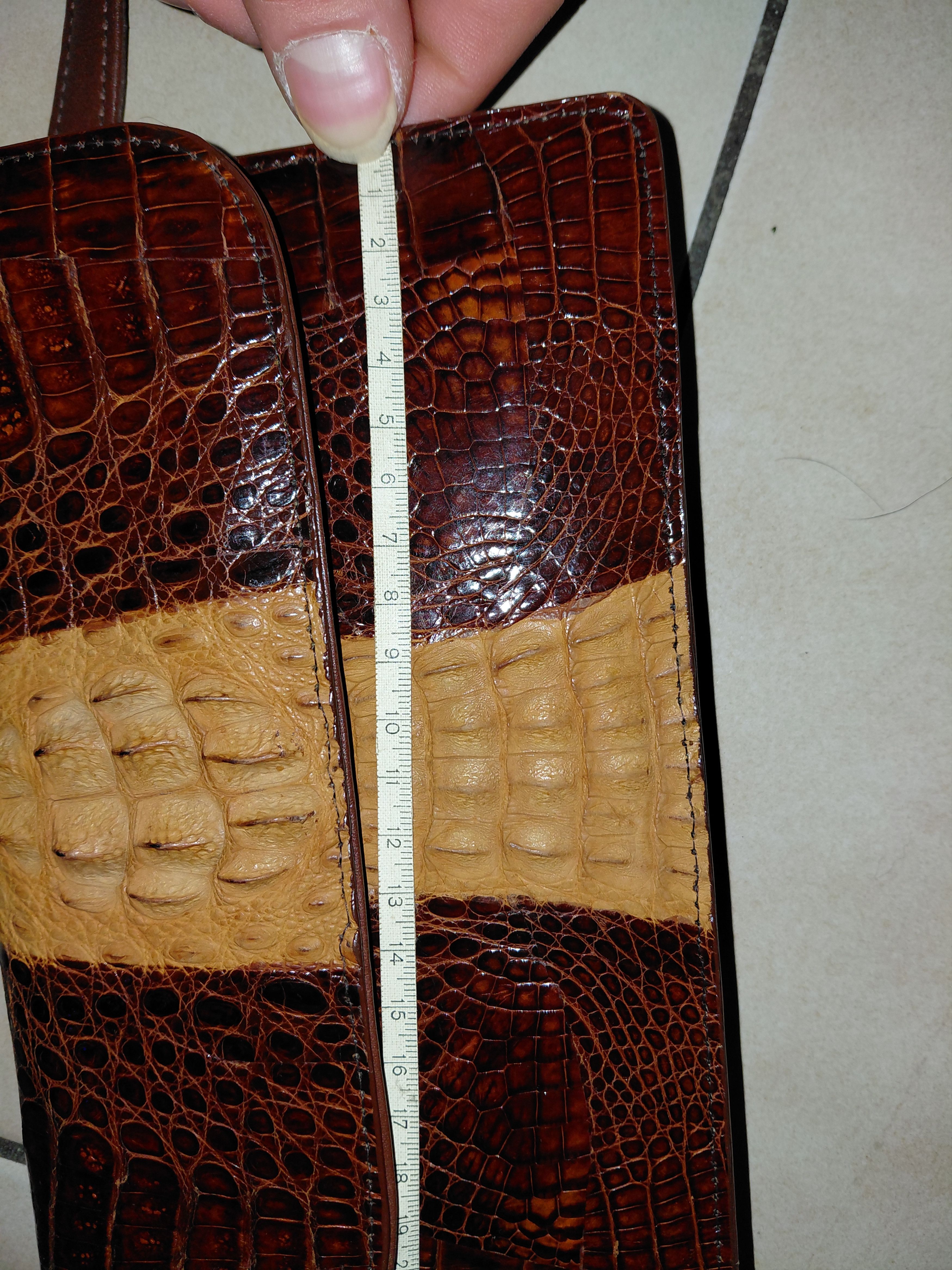 Diamond Leather Collection Real crocodile leather purse, with wallet and shoes Size ONE SIZE - 16 Thumbnail