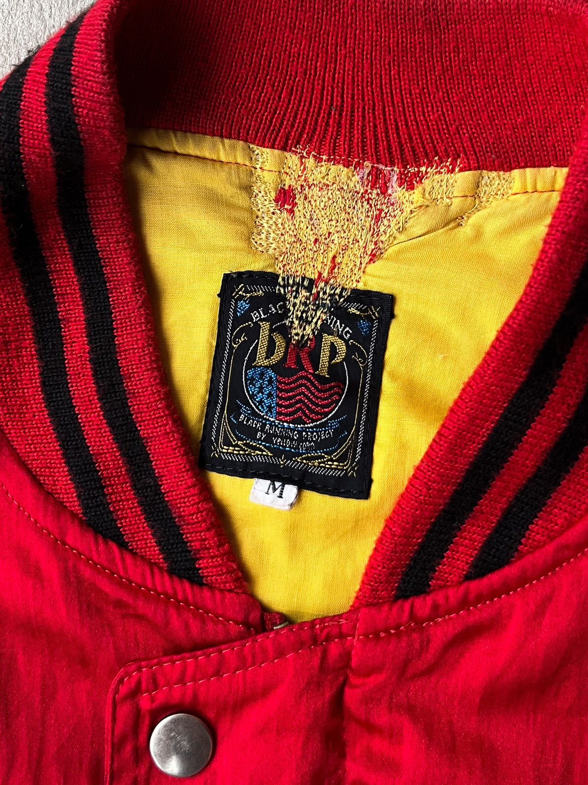 YELLOW CORN Vintage 00’s bRP “YELLOW CORN“ varsity bomber jacket Size US L / EU 52-54 / 3 - 10 Thumbnail