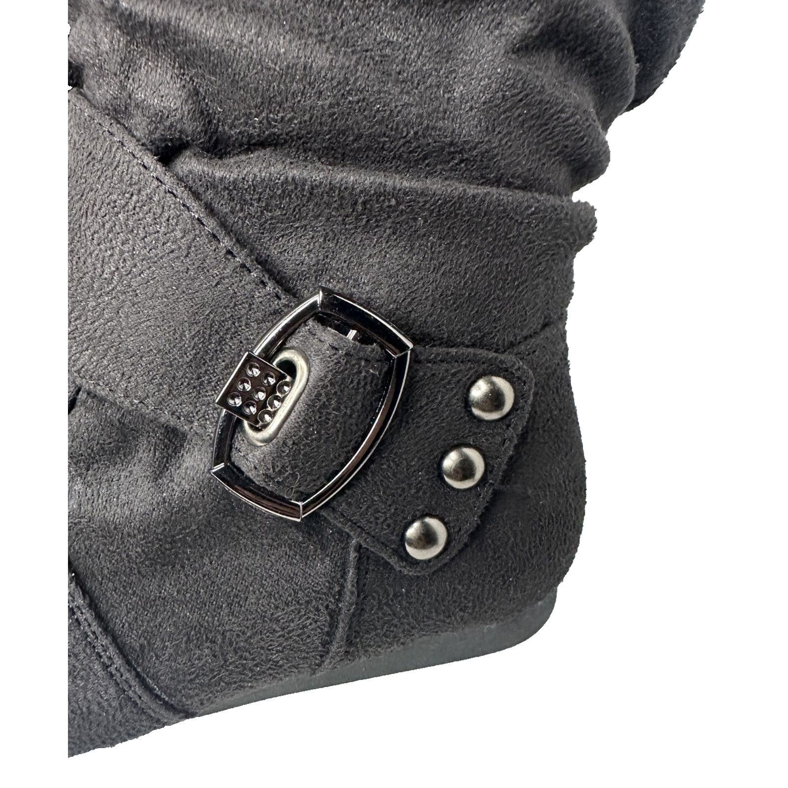 Other Link Little Girls Black Round Toe Flat Buckle Boots-Style Size US 4 / IT 34 - 4 Thumbnail